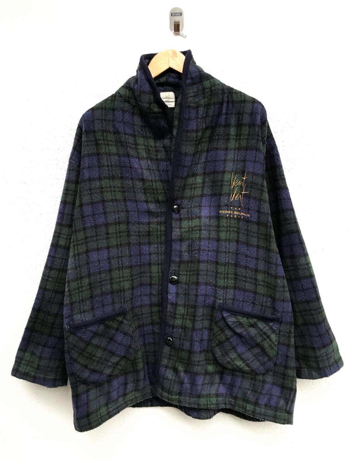 Pierre Balmain Pierre Balmain Checked Button Jacket Armpit 27”x34” Size US L / EU 52-54 / 3 - 1 Thumbnail