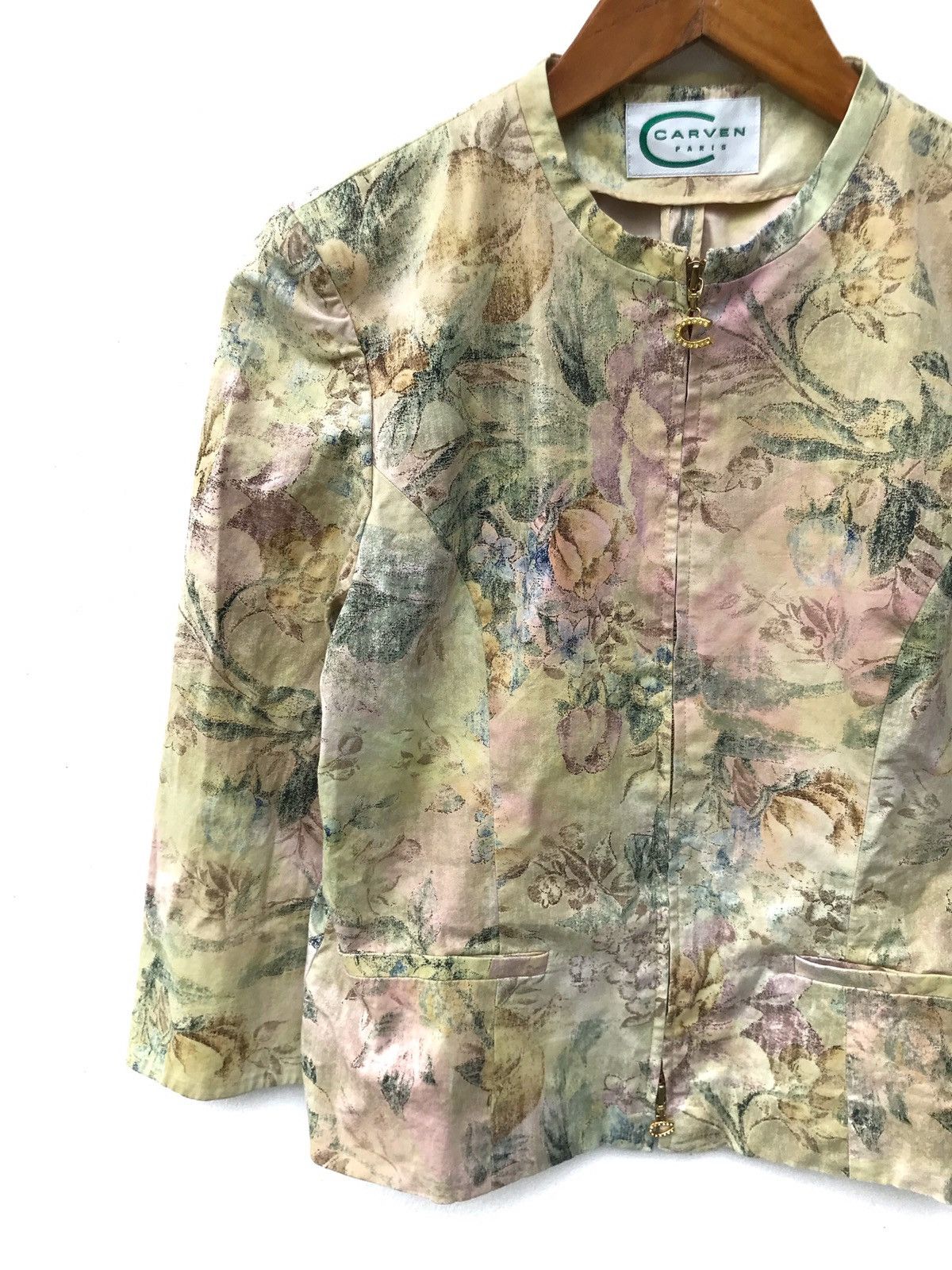 Carven Vintage Carven Light Zipper Jacket Size S / US 4 / IT 40 - 3 Thumbnail