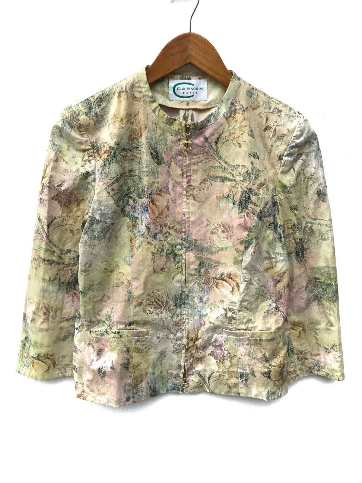 Carven Vintage Carven Light Zipper Jacket Size S / US 4 / IT 40 - 1 Thumbnail