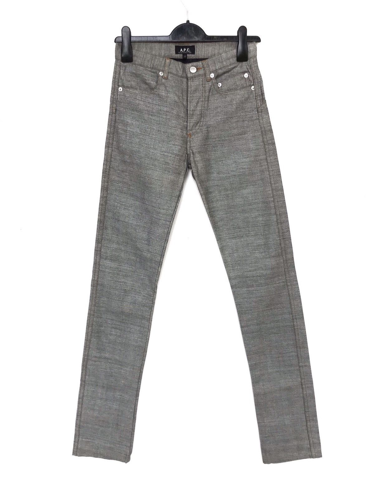 image of A P C Rue De Fleurus Paris Reverse Denim Jeans, Men's (Size 26)