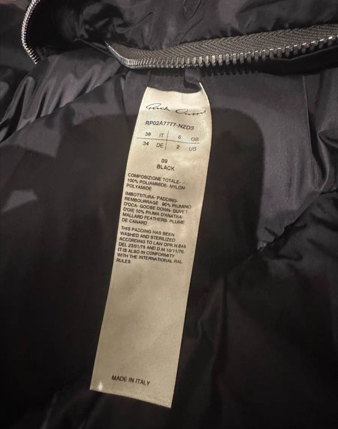 Rick Owens Rick Owens Show Style Detachable puffer down jacket Size US M / EU 48-50 / 2 - 3 Thumbnail