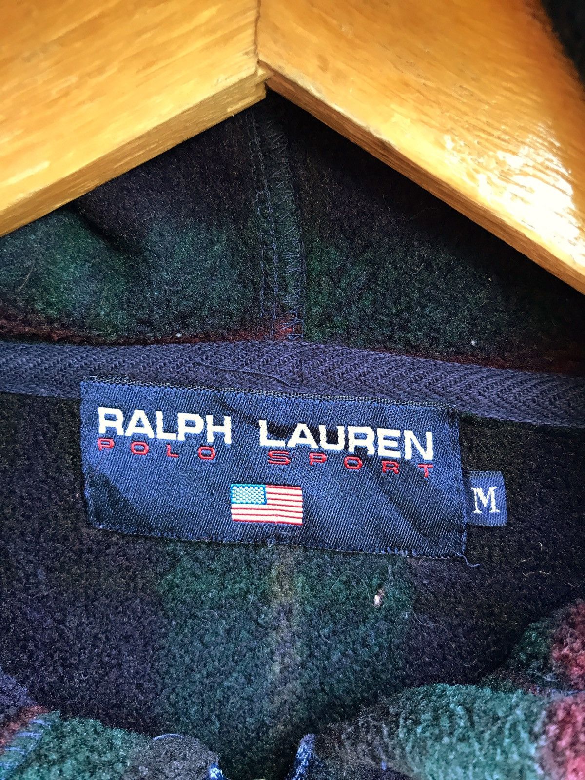 Polartec × Polo Ralph Lauren Polo Sport Ralph Lauren Fleece Hoodie Checkered Jacket Size US M / EU 48-50 / 2 - 4 Thumbnail