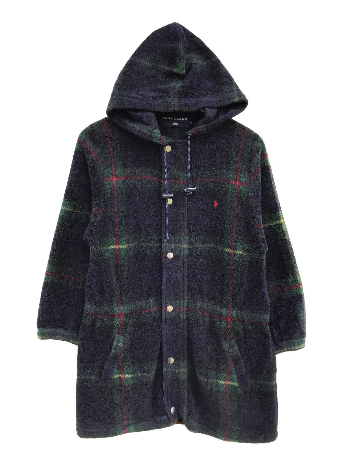 Polartec × Polo Ralph Lauren Polo Sport Ralph Lauren Fleece Hoodie Checkered Jacket Size US M / EU 48-50 / 2 - 1 Thumbnail