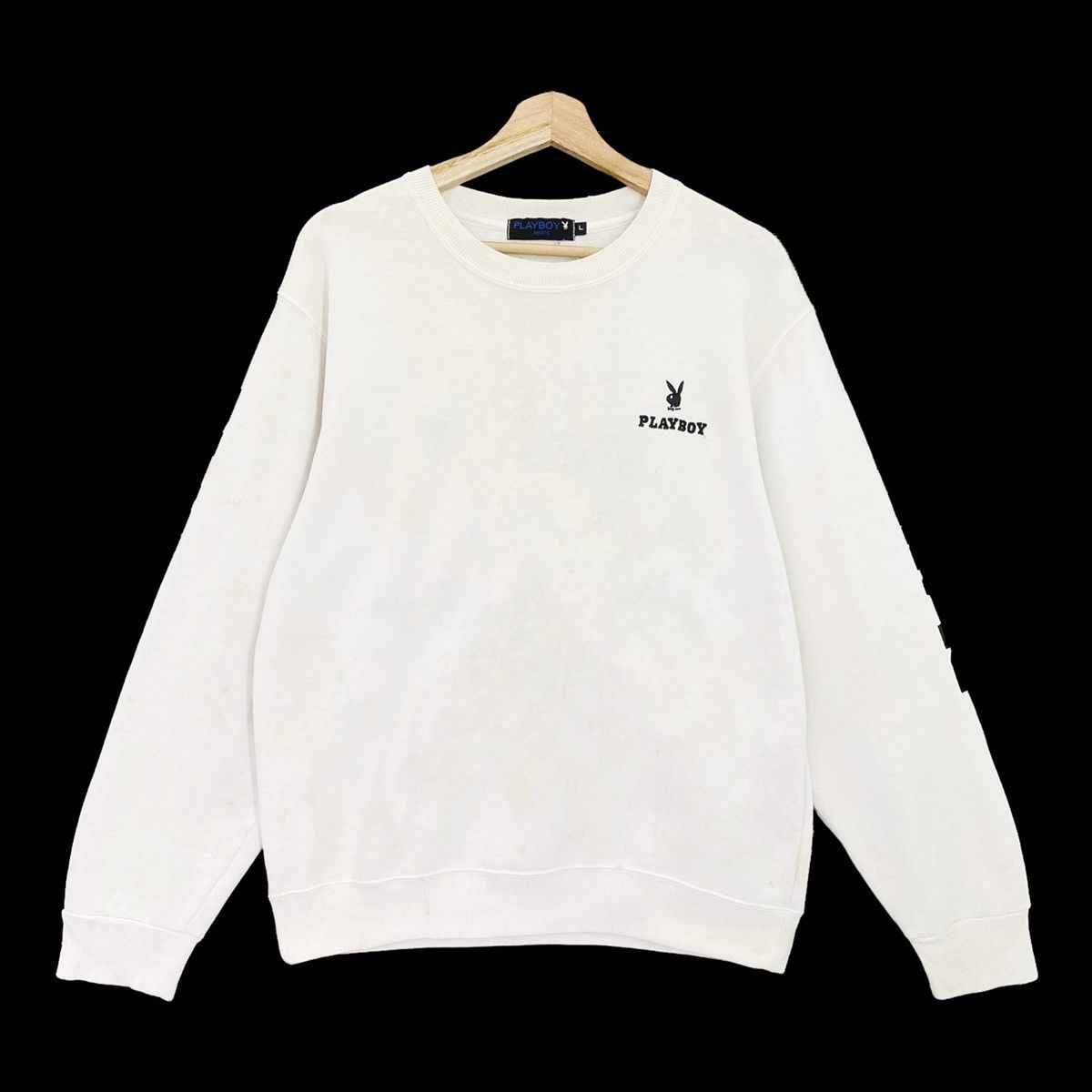 Playboy Vintage Playboy Embroidery Logo Crewneck Sweatshirt Size M Size US M / EU 48-50 / 2 - 7 Thumbnail