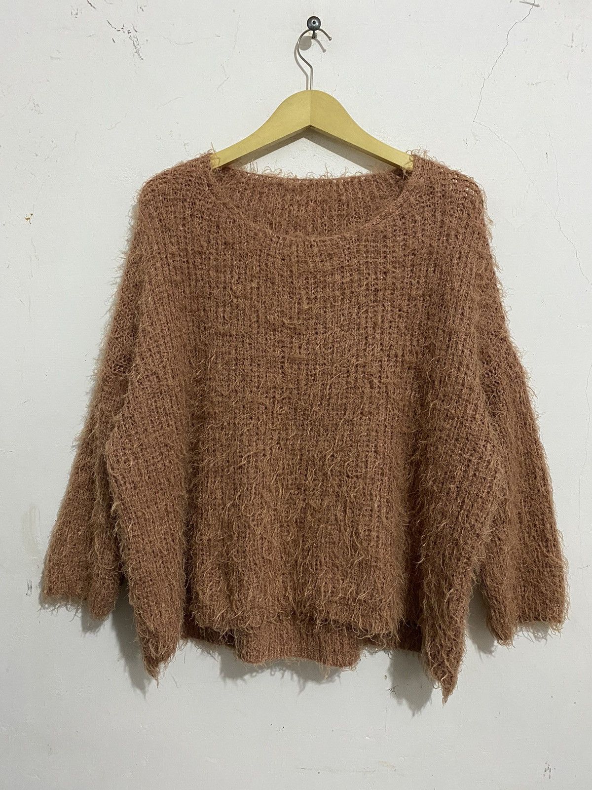 20471120 🖤BLACKDAY🖤Japanese Brand Unknow Mohair Knitted Grunge Size US XL / EU 56 / 4 - 1 Thumbnail