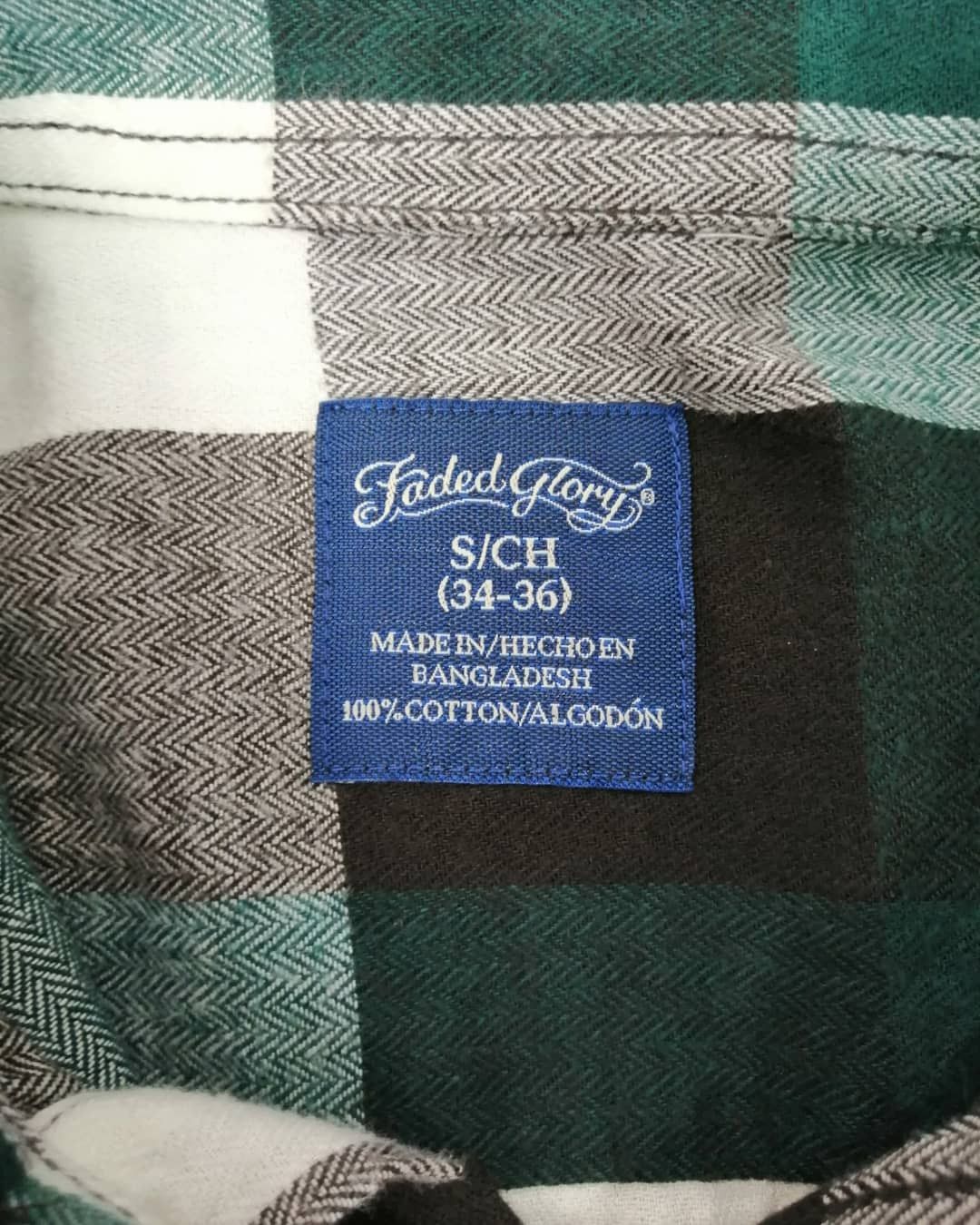 Faded Glory × Flannel × Vintage Faded Glory Flannel Rare Button Up Size US S / EU 44-46 / 1 - 5 Thumbnail