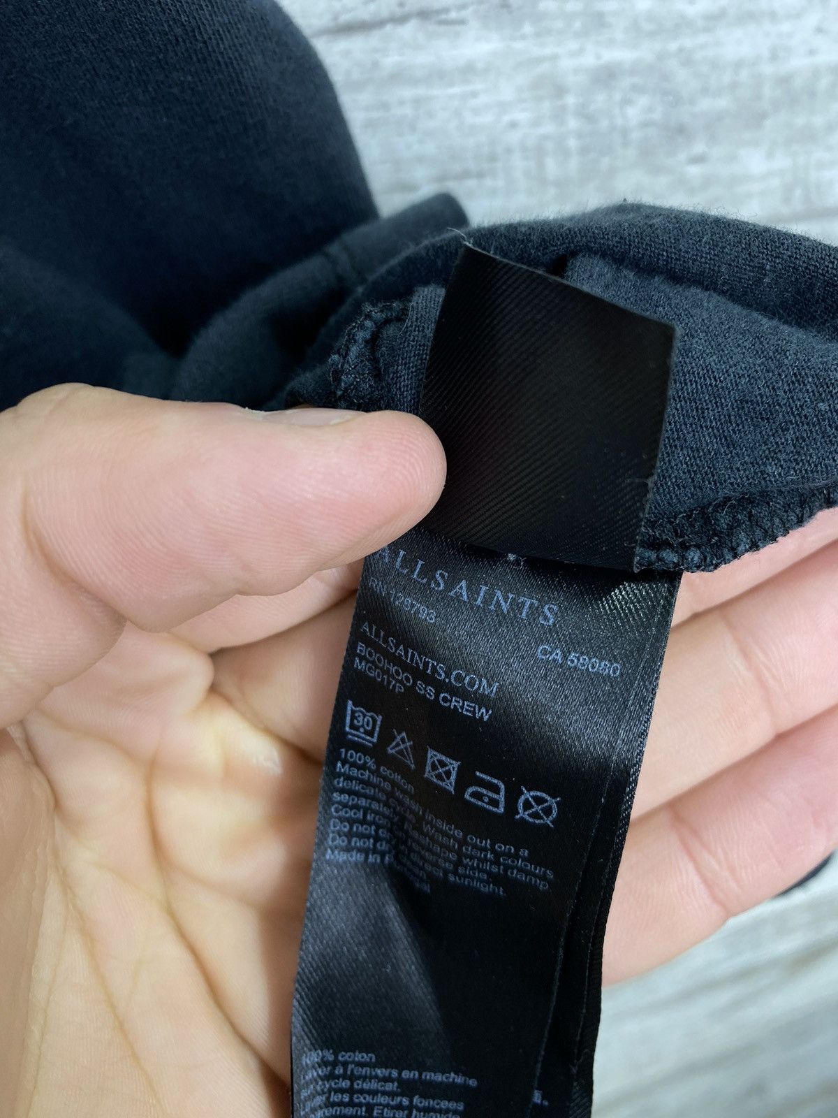 Allsaints × Japanese Brand Mens AllSaints Boohoo SS crew T-shirt Size US M / EU 48-50 / 2 - 11 Thumbnail