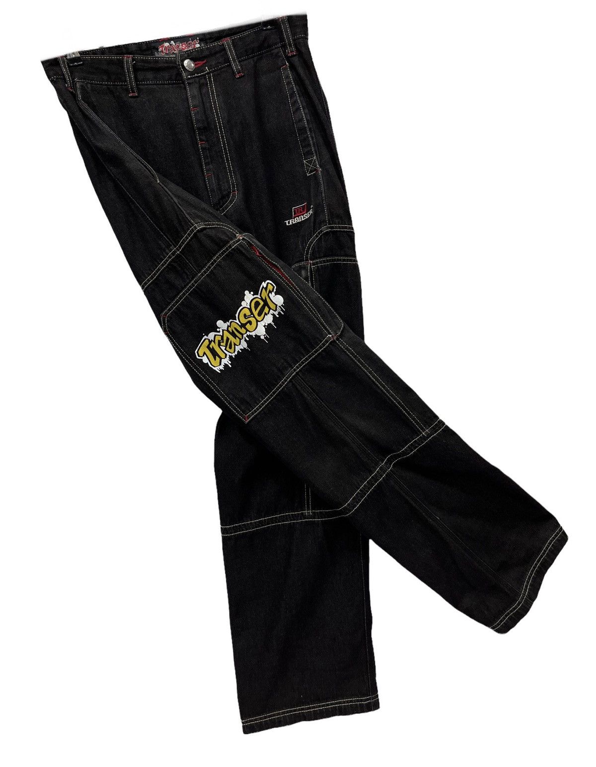 TRANSER Graffiti StreetArt Typeface Baggy Multipocket Denim