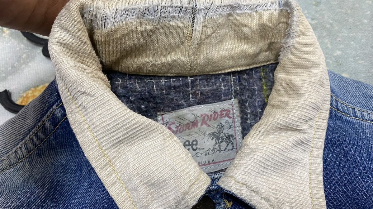 Lee Vintage 70s Lee Storm Rider Jacket Linen Blanket Lined Size US M / EU 48-50 / 2 - 23 Thumbnail