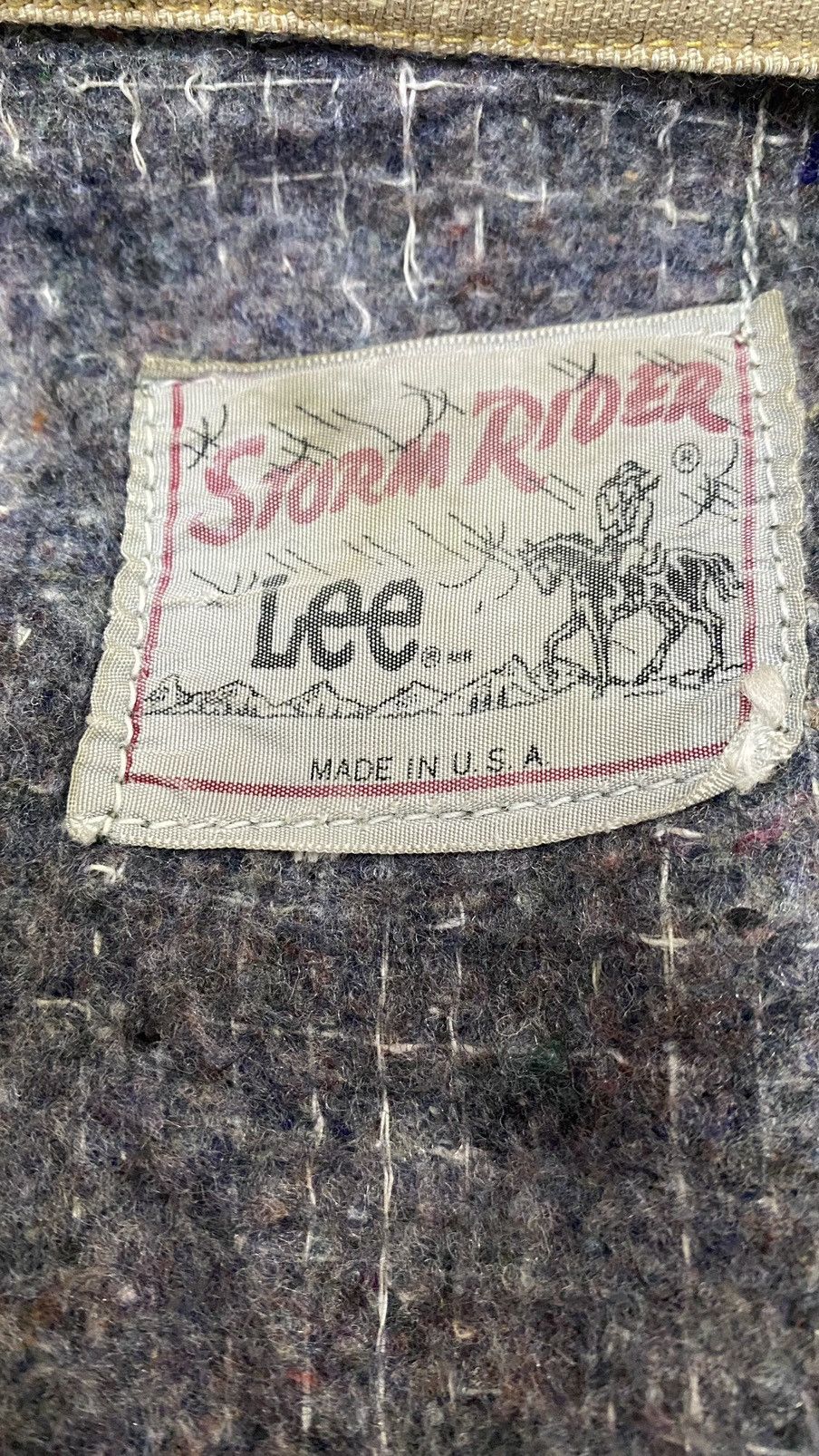 Lee Vintage 70s Lee Storm Rider Jacket Linen Blanket Lined Size US M / EU 48-50 / 2 - 24 Thumbnail