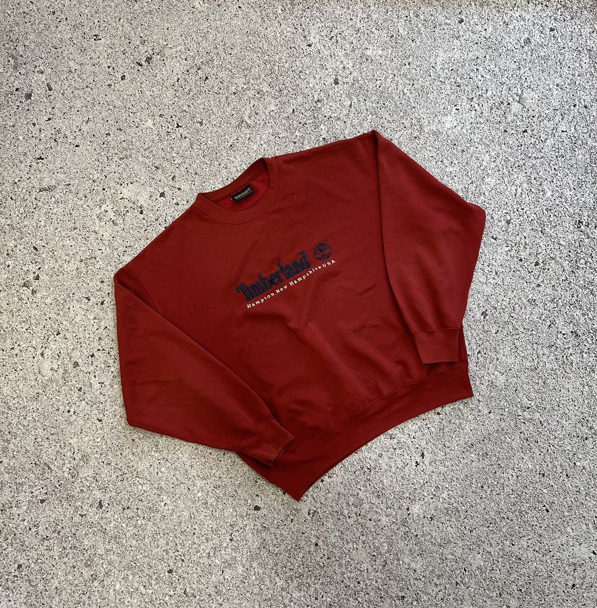 Timberland × Vintage Timberland sweatshirt vintage rare big logo sweater Y2K Hype Size US XL / EU 56 / 4 - 1 Thumbnail