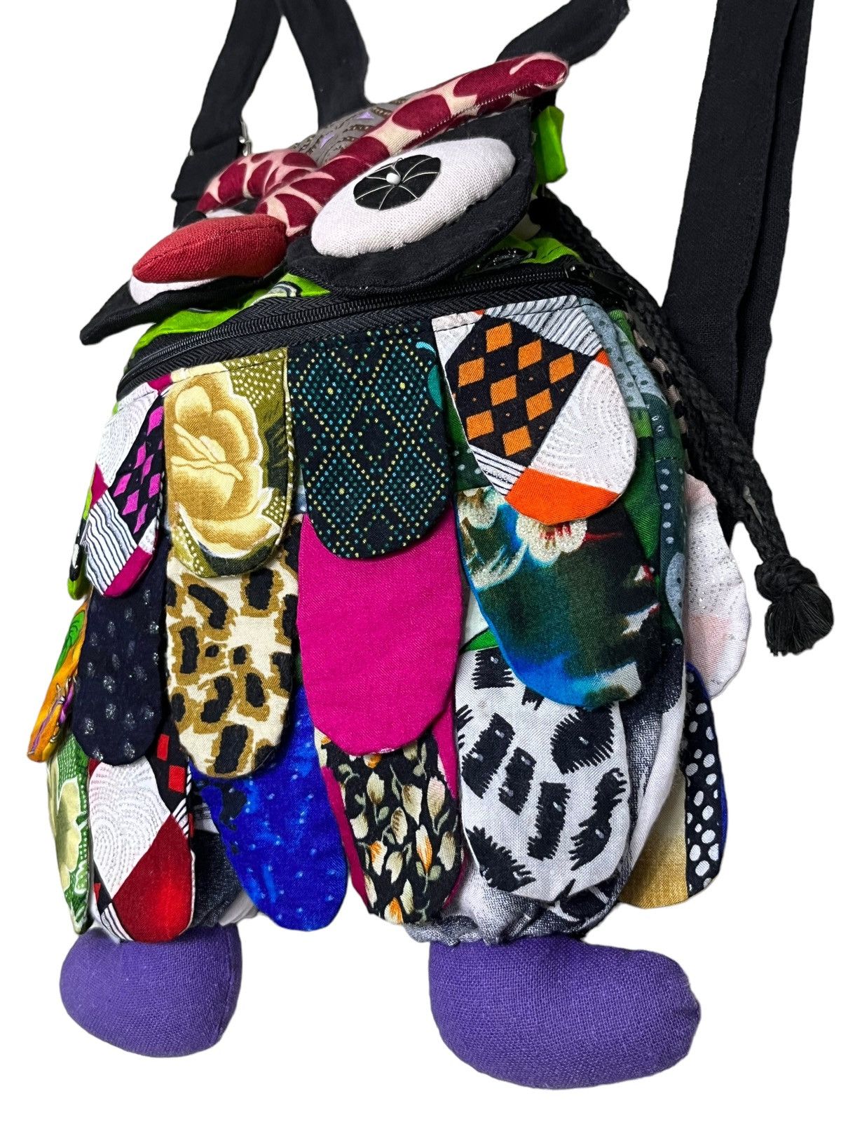 Japanese Brand 🔥Custom Owl Patchwork Art Kapital Design Mini Backpack Size ONE SIZE - 8 Thumbnail