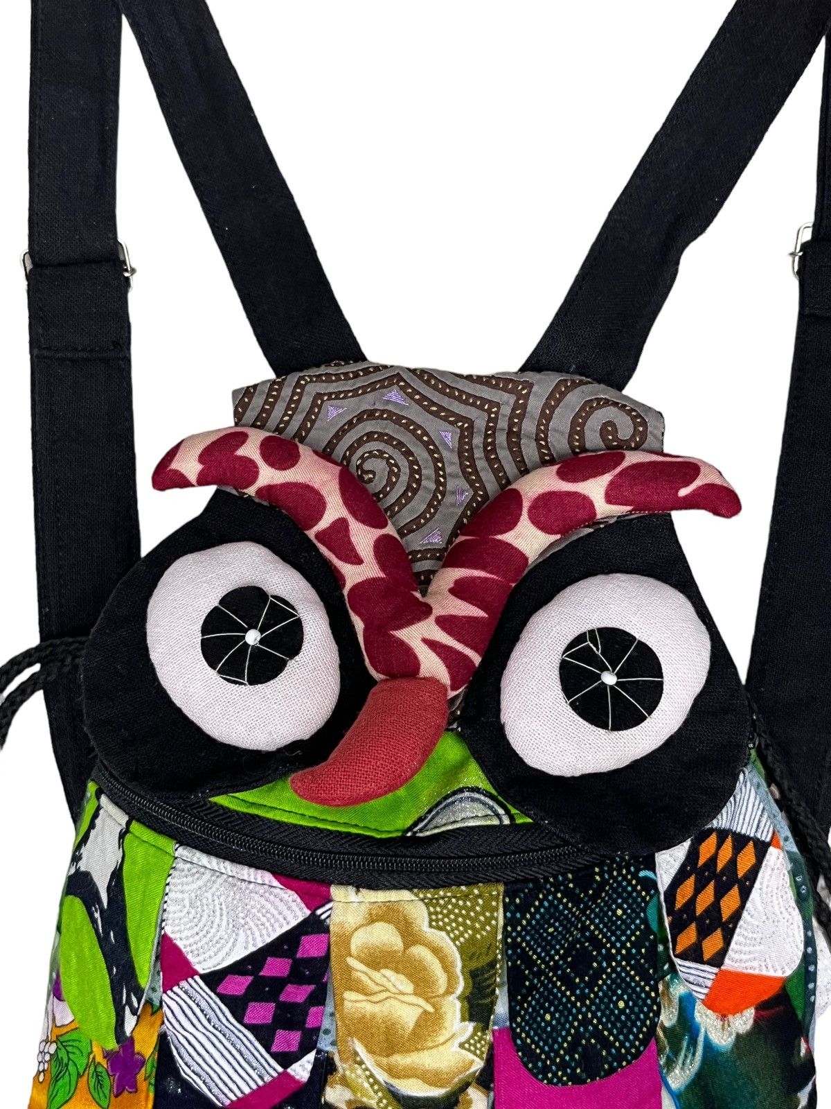 Japanese Brand 🔥Custom Owl Patchwork Art Kapital Design Mini Backpack Size ONE SIZE - 7 Thumbnail