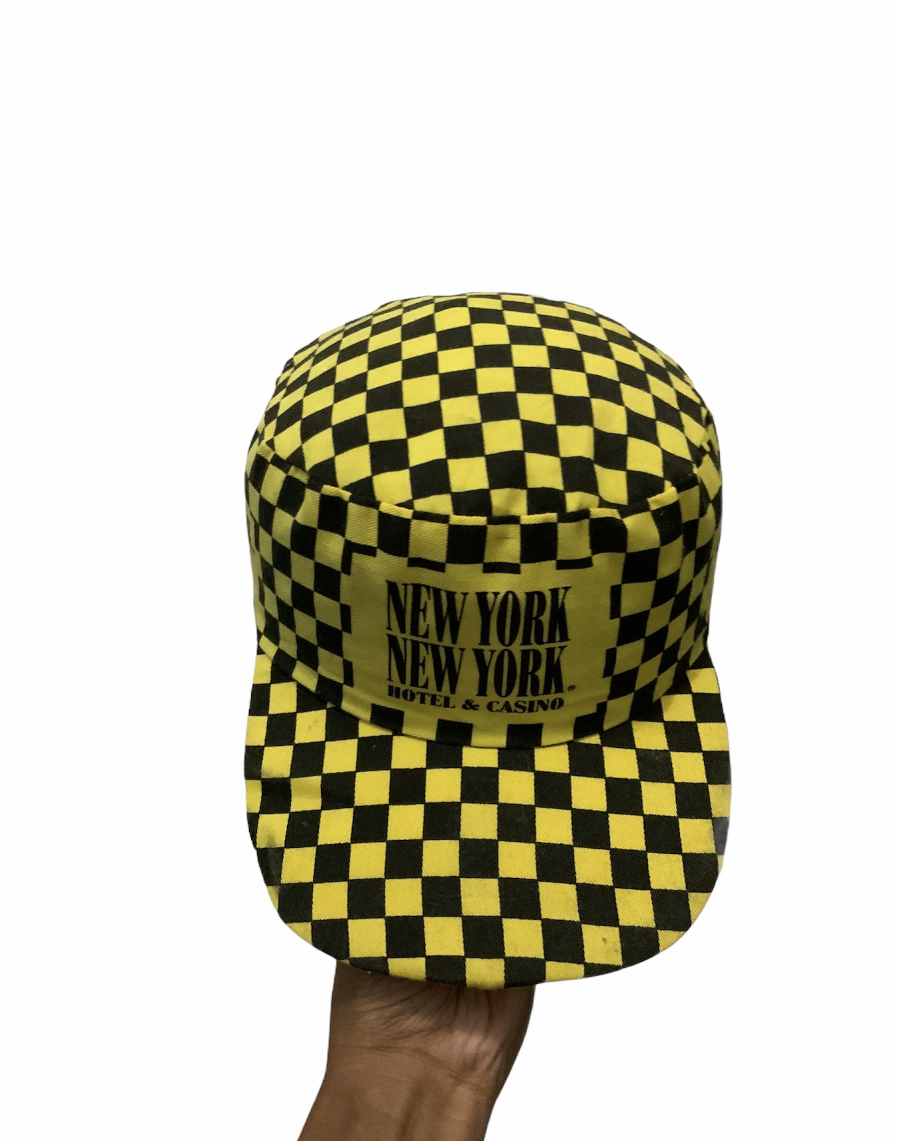 Vintage Yellow New York Hotel & Casino Hat Size ONE SIZE - 8 Thumbnail