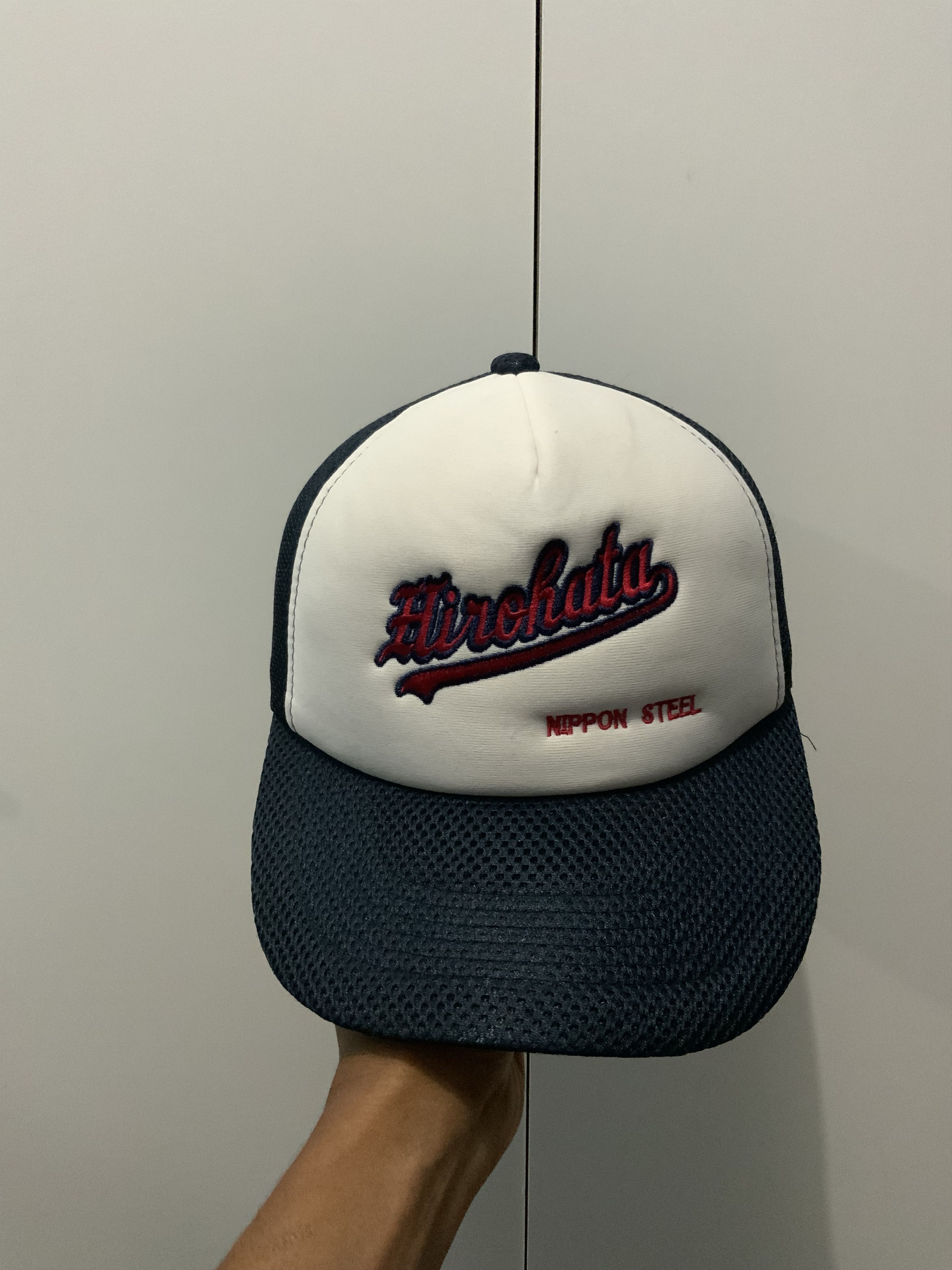 Japanese Brand Hirokata Nippon Steel Japan Trucker Hat Size ONE SIZE - 1 Thumbnail