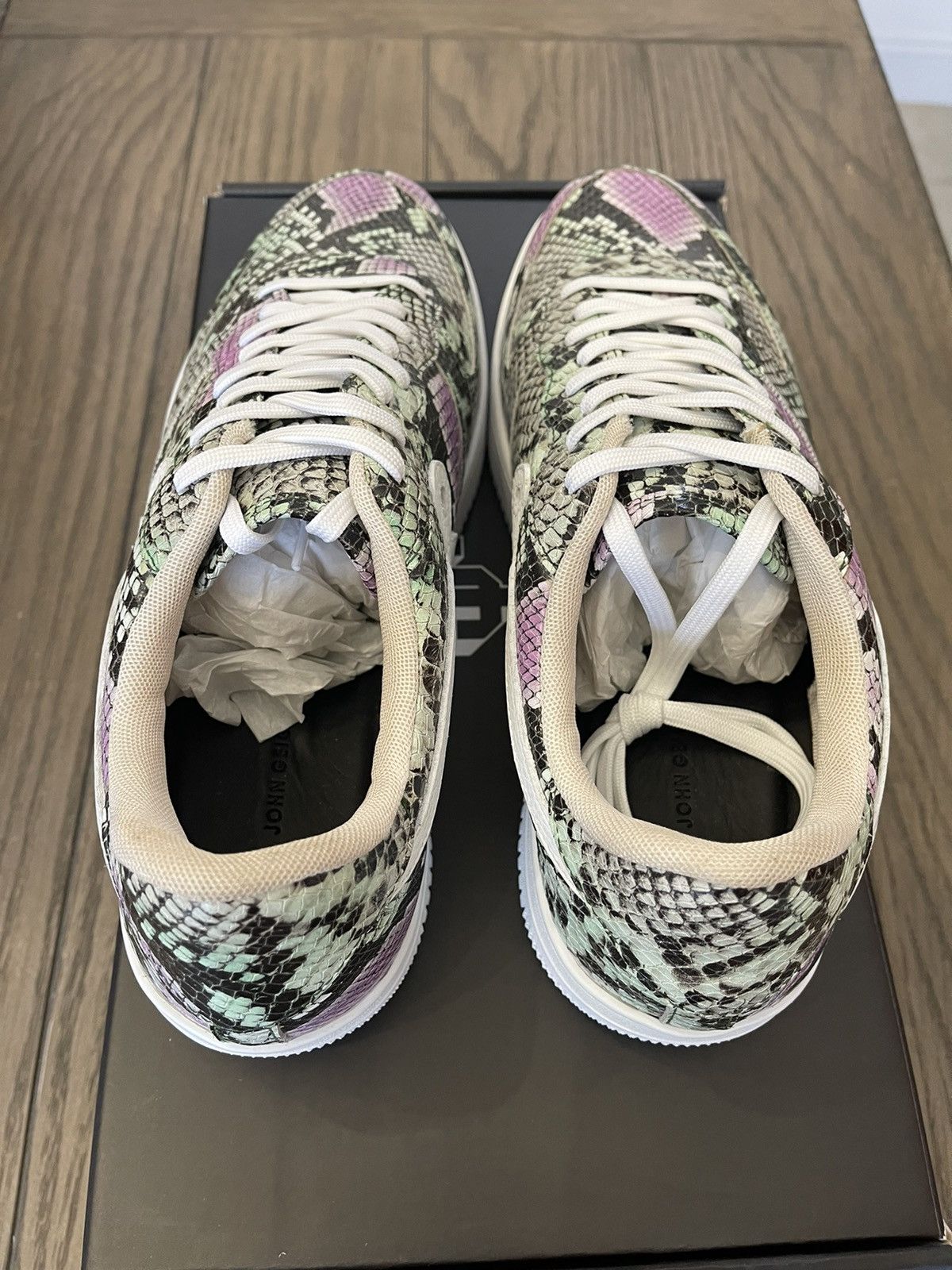 🐍 John Geiger GF-01 Low Multi Python Snakeskin Size 13 🐍
