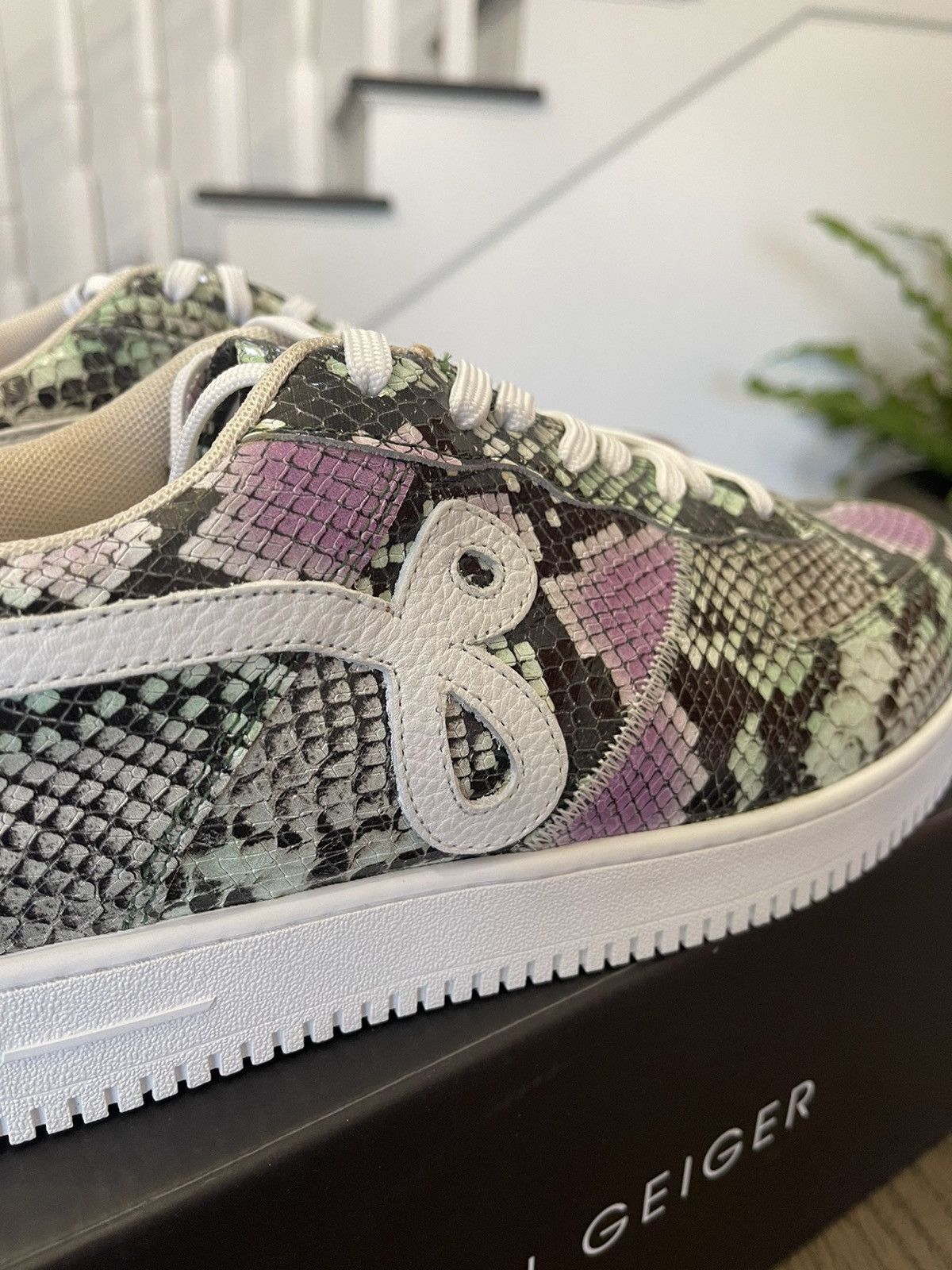 🐍 John Geiger GF-01 Low Multi Python Snakeskin Size 13 🐍