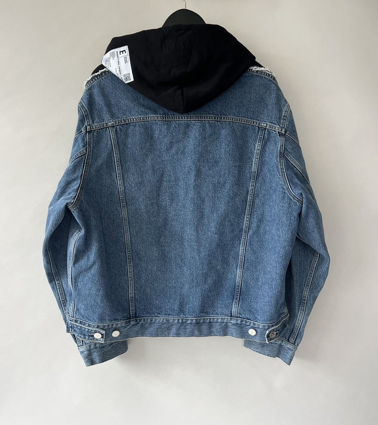 Vetements Vetements Oversized Hooded Denim Jacket Size US S / EU 44-46 / 1 - 6 Thumbnail