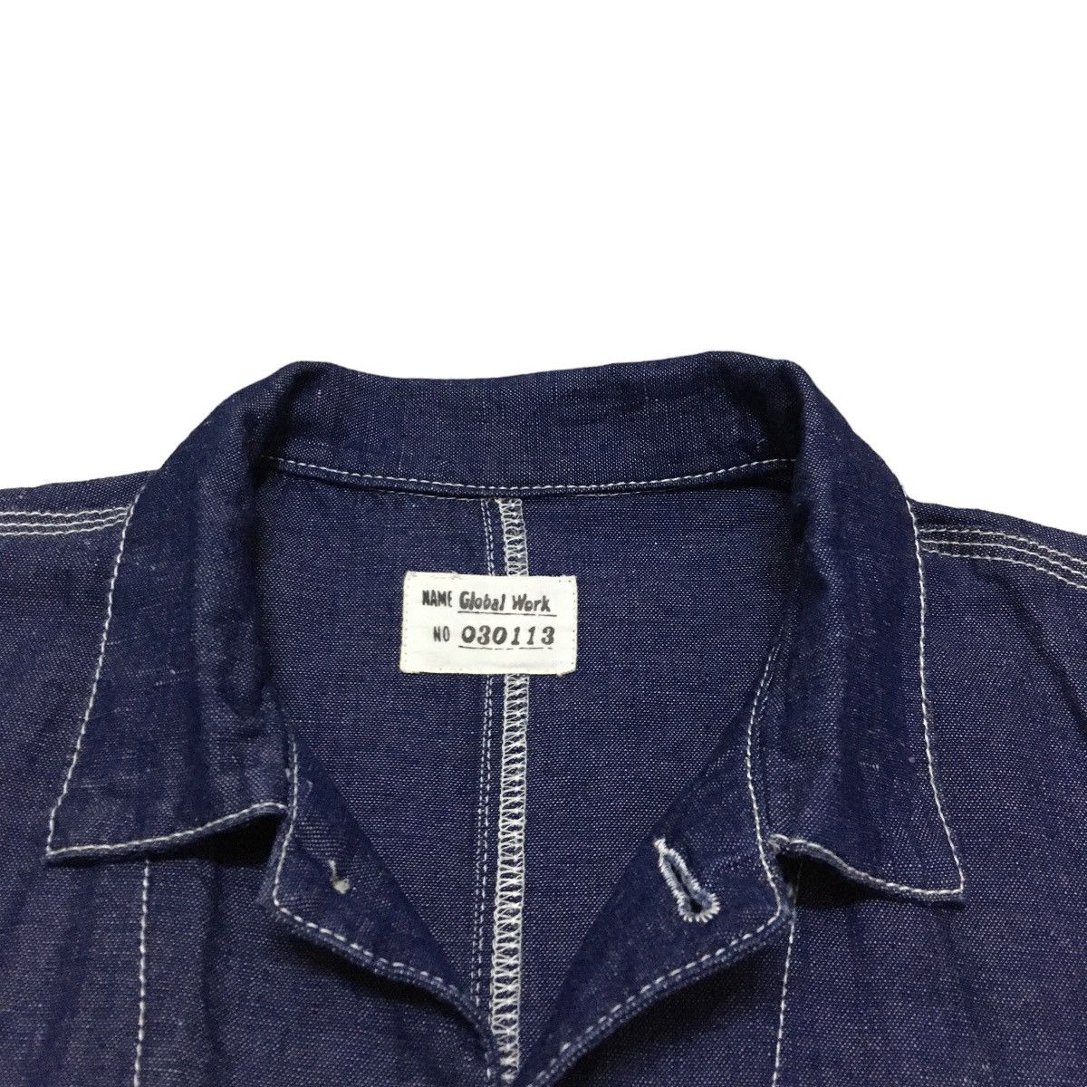 Global Work Rare Design Vintage Global Work Chore Denim Jacket 1990s Size US L / EU 52-54 / 3 - 7 Thumbnail