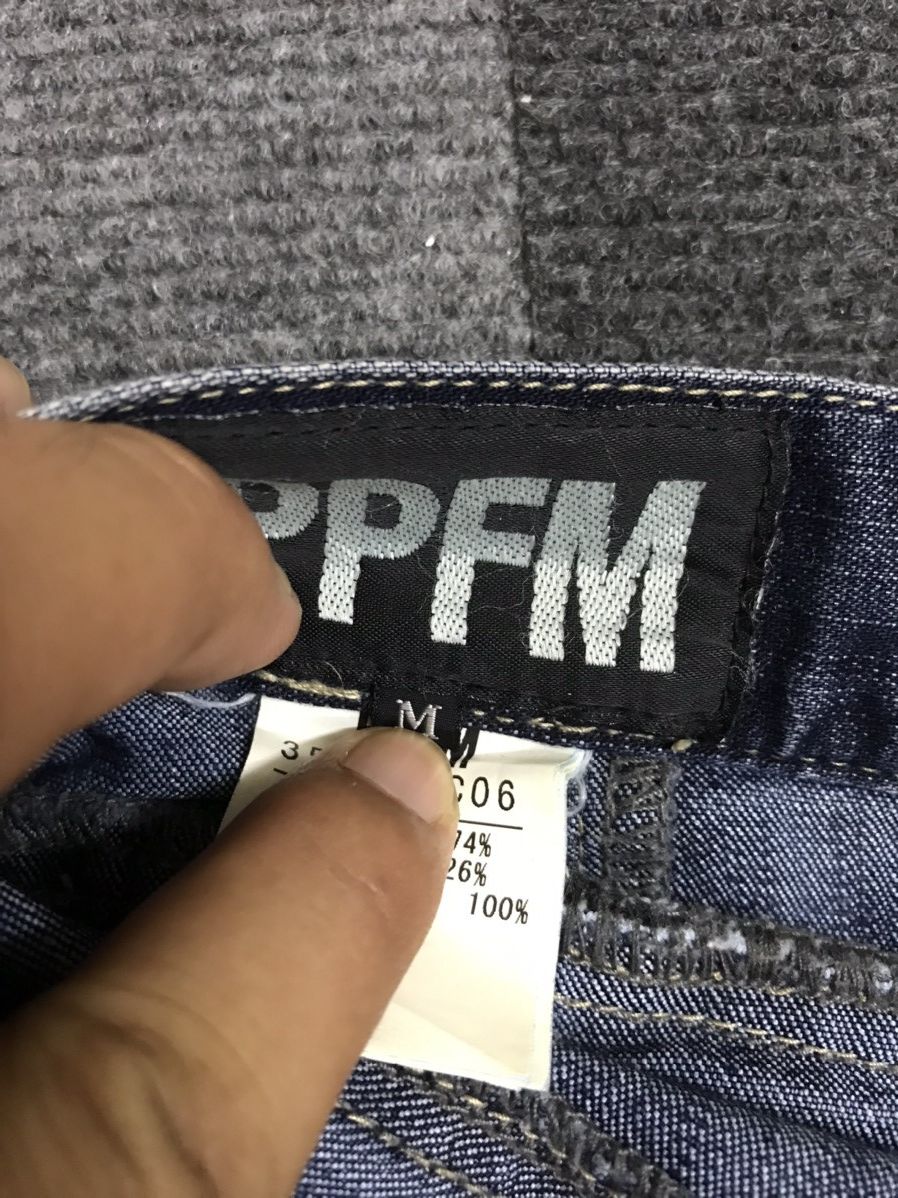 Japanese Brand Archival Design PPFM Bush Biker Jeans Size US 32 / EU 48 - 18 Thumbnail