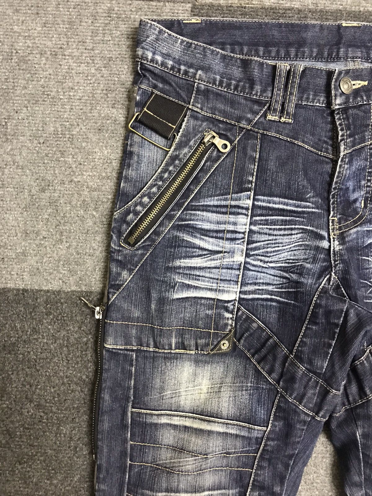 Japanese Brand Archival Design PPFM Bush Biker Jeans Size US 32 / EU 48 - 10 Thumbnail