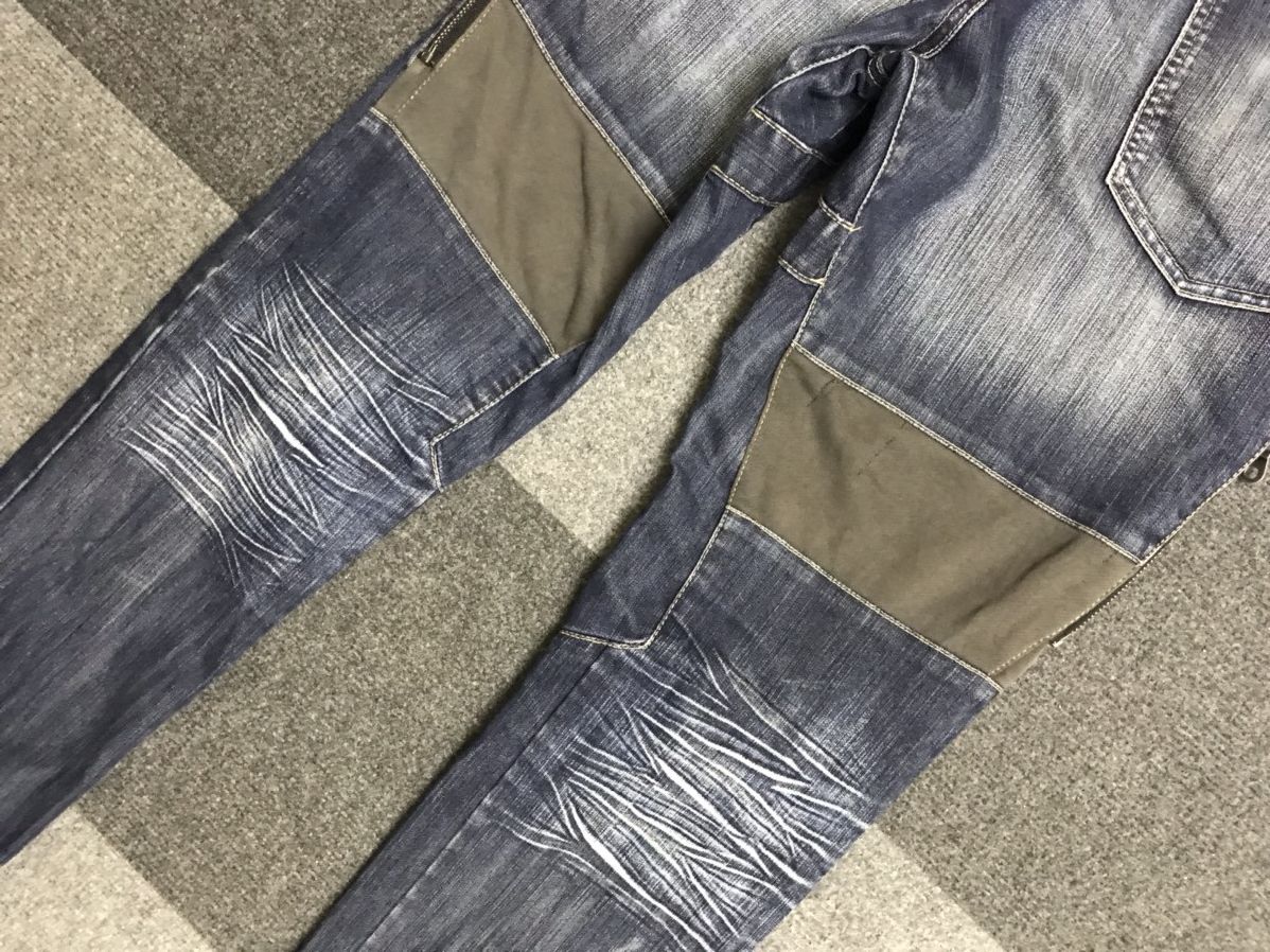 Japanese Brand Archival Design PPFM Bush Biker Jeans Size US 32 / EU 48 - 14 Thumbnail