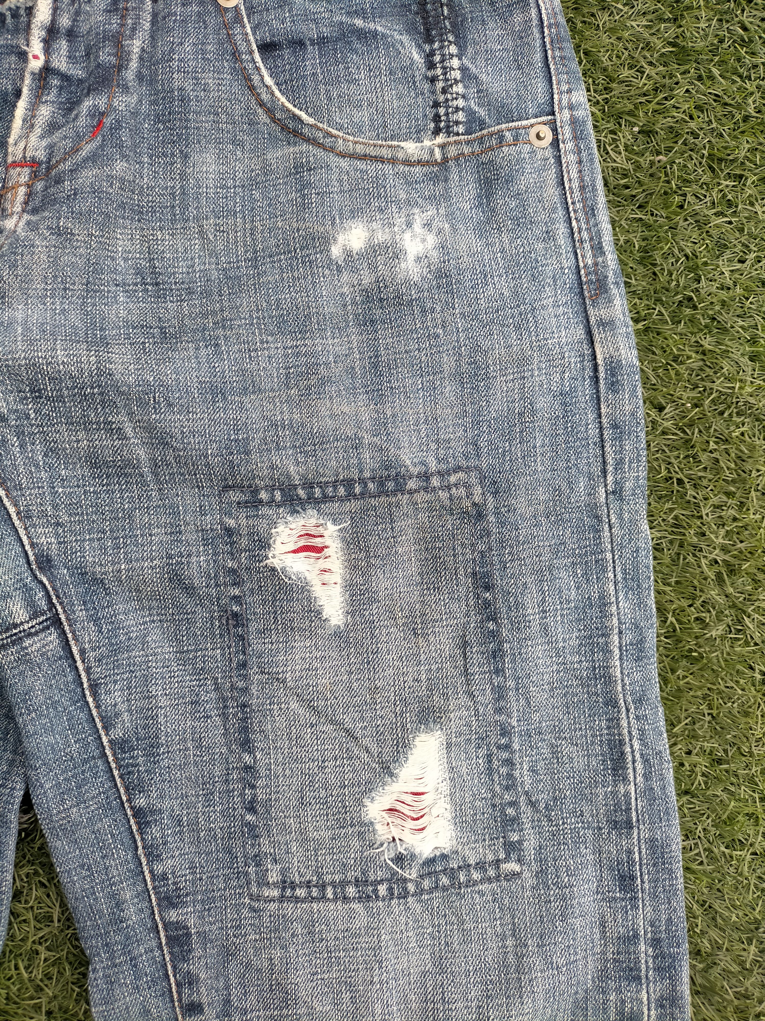 Hysteric Glamour RAGEBLUE x patchwork denim selvedge Pants Size US 32 / EU 48 - 13 Thumbnail
