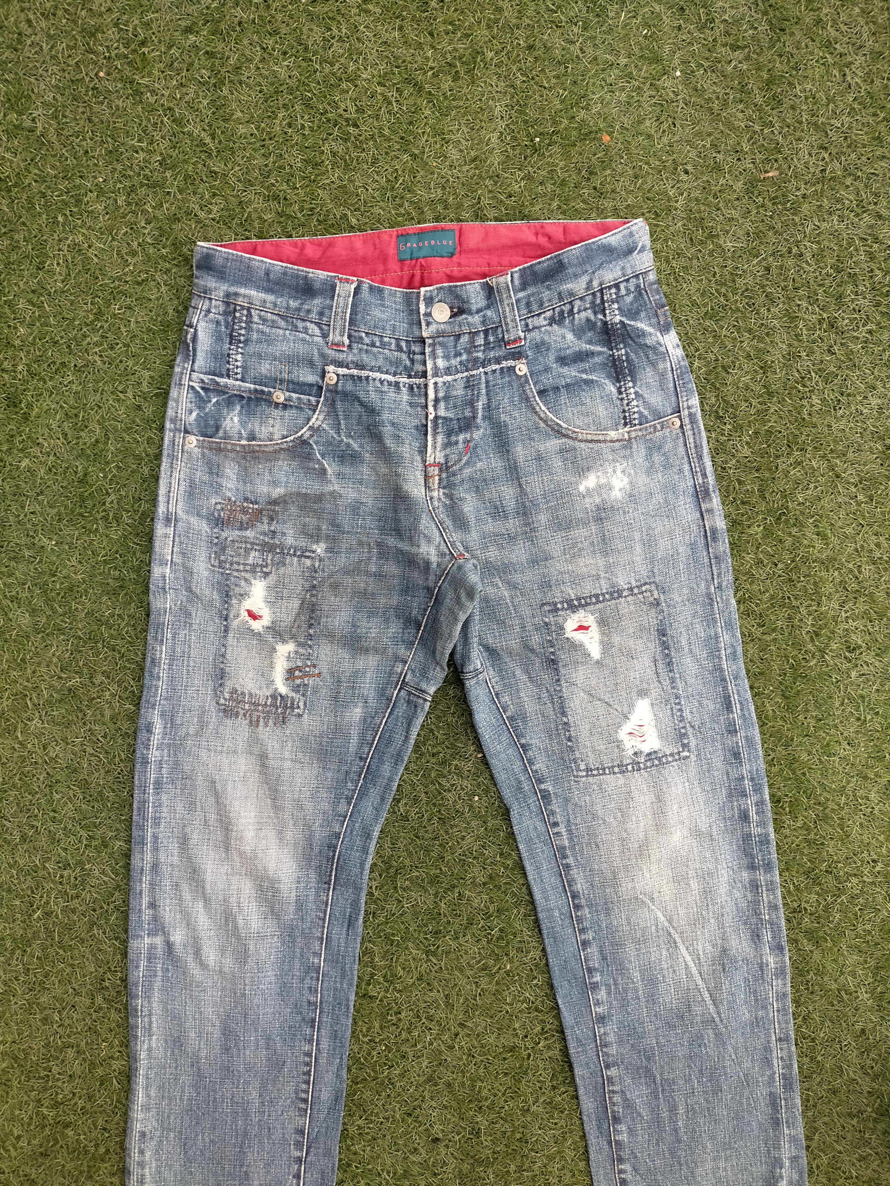 Hysteric Glamour RAGEBLUE x patchwork denim selvedge Pants Size US 32 / EU 48 - 2 Thumbnail