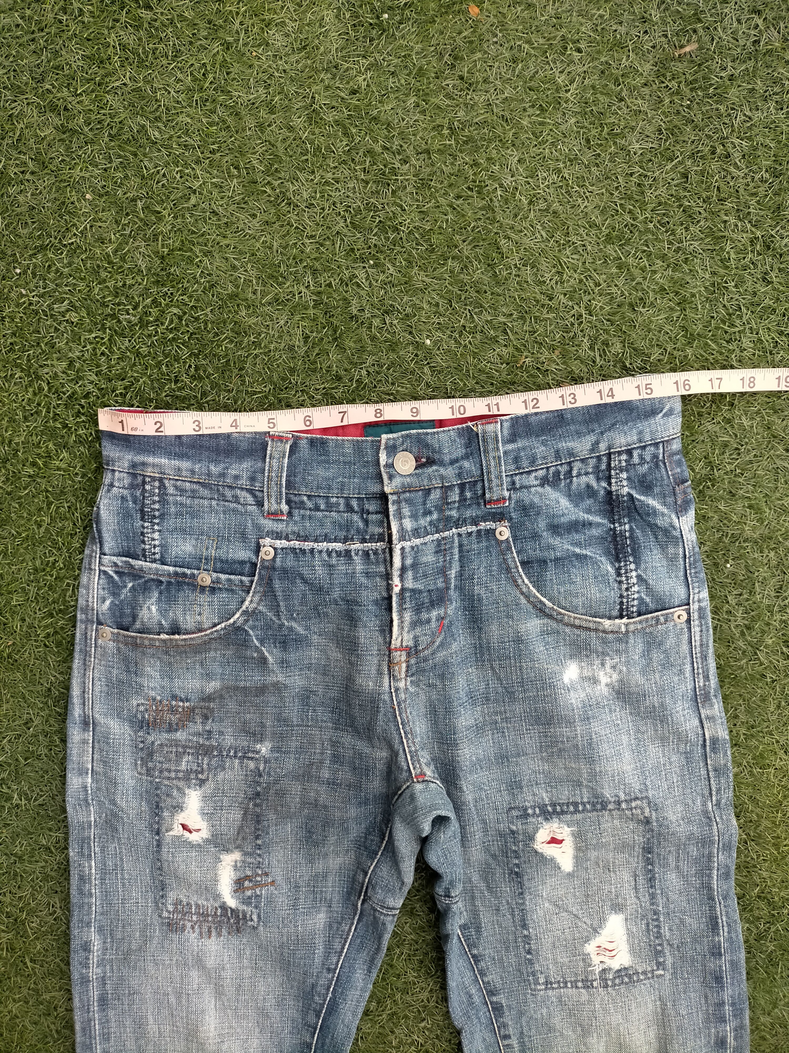 Hysteric Glamour RAGEBLUE x patchwork denim selvedge Pants Size US 32 / EU 48 - 21 Thumbnail