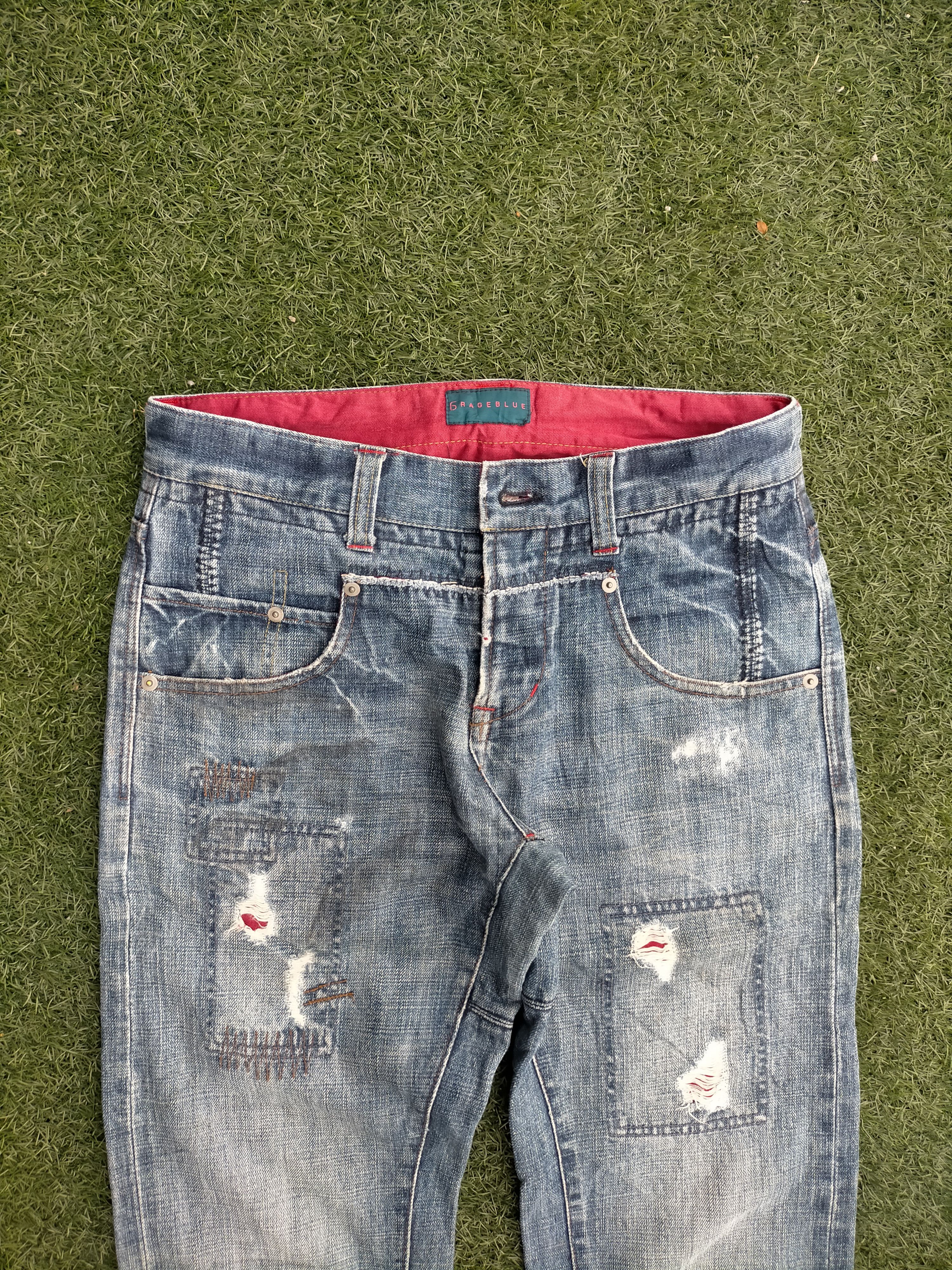 Hysteric Glamour RAGEBLUE x patchwork denim selvedge Pants Size US 32 / EU 48 - 10 Thumbnail