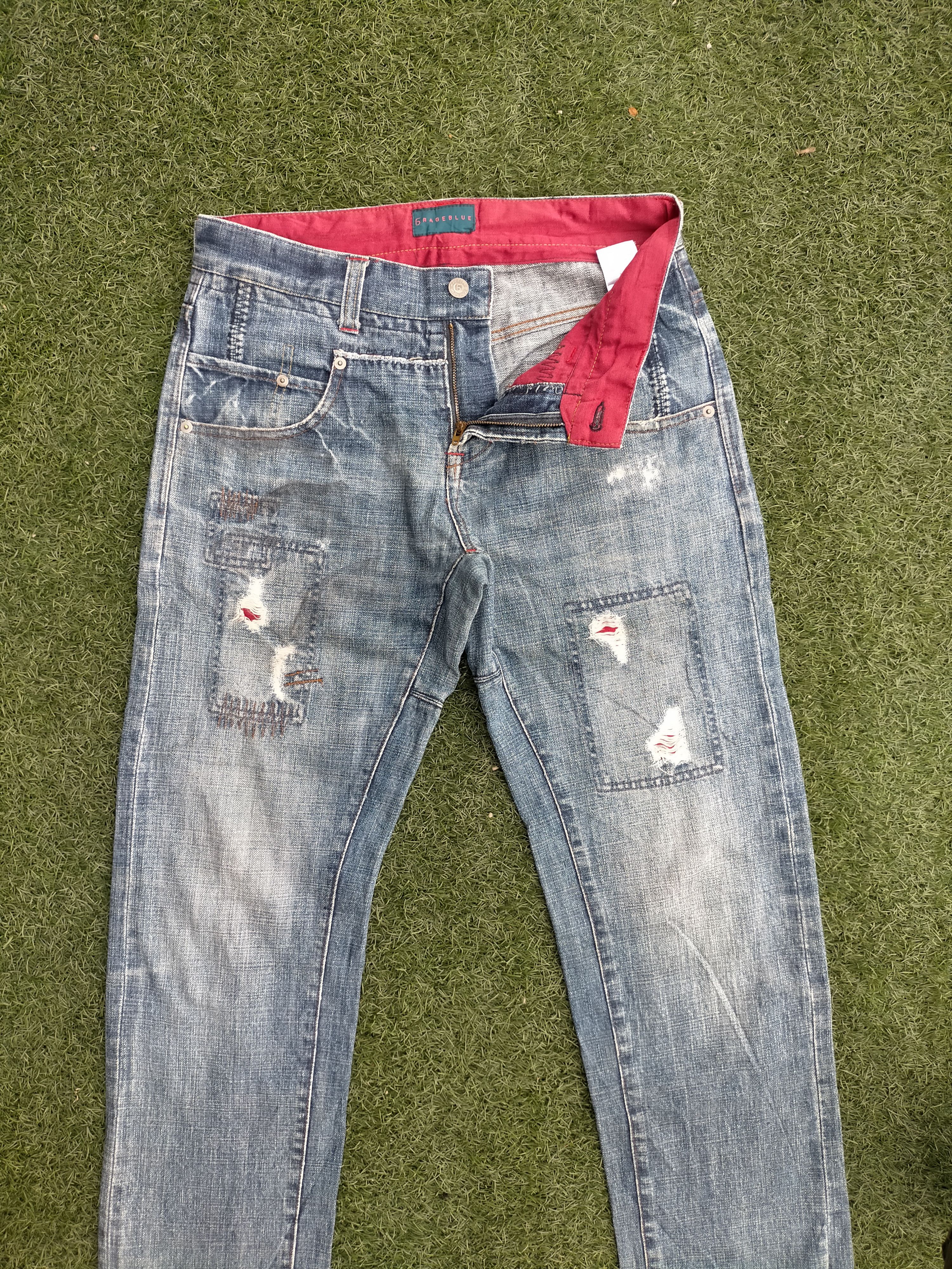 Hysteric Glamour RAGEBLUE x patchwork denim selvedge Pants Size US 32 / EU 48 - 4 Thumbnail