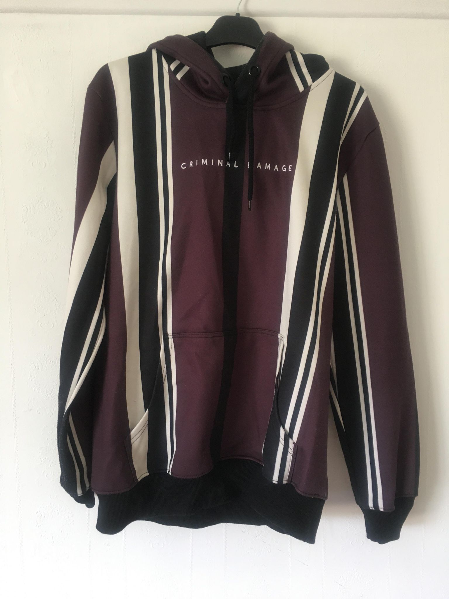 Criminal Damage Slub Mens Grey Hoodie main image 1