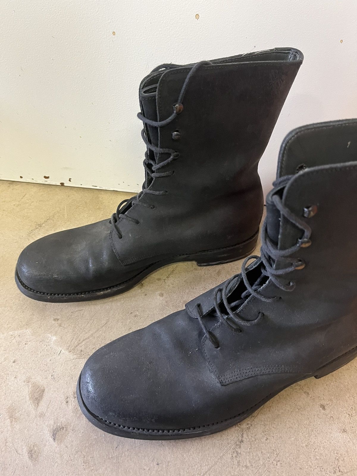 Jil Sander JIL SANDER leather combat boots Size US 10.5 / EU 43-44 - 6 Thumbnail