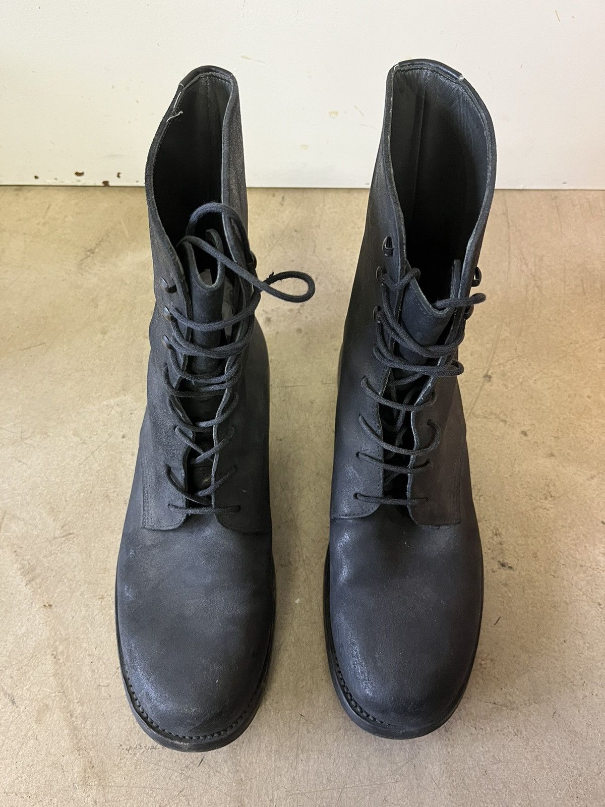 Jil Sander JIL SANDER leather combat boots Size US 10.5 / EU 43-44 - 3 Thumbnail