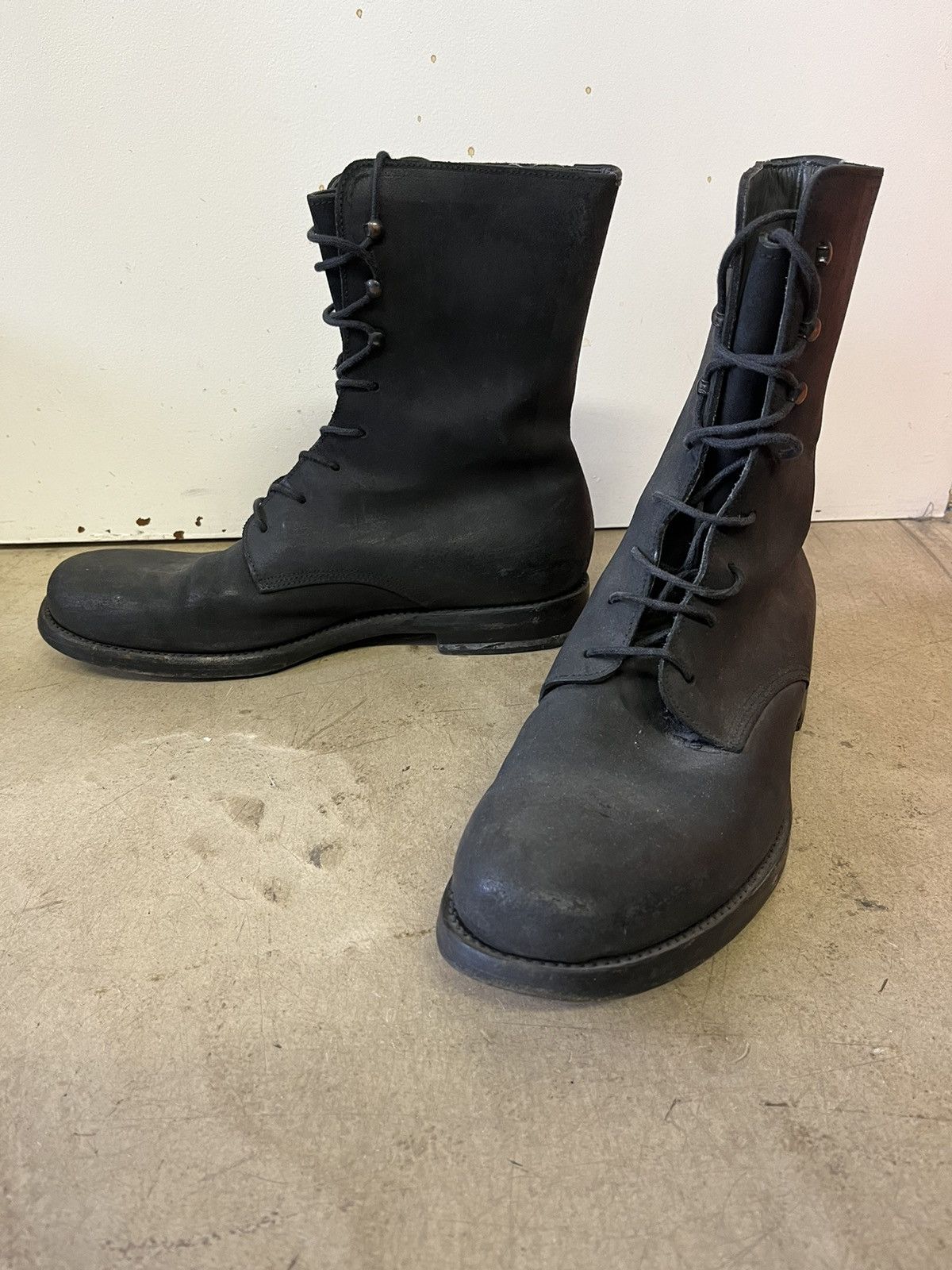 Jil Sander JIL SANDER leather combat boots Size US 10.5 / EU 43-44 - 1 Thumbnail