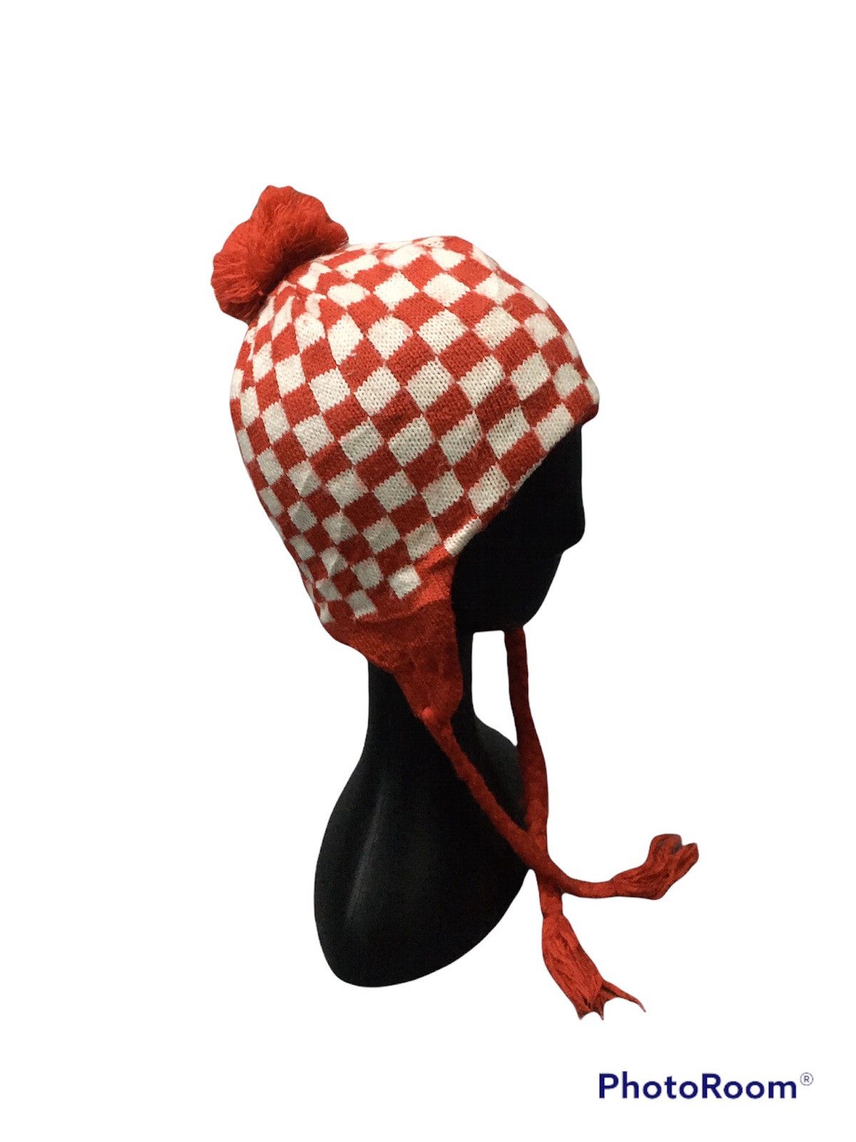 Japanese Brand × Vintage Japanese Brand Hushush The Red Worrior Checkred Earflat Size ONE SIZE - 3 Thumbnail
