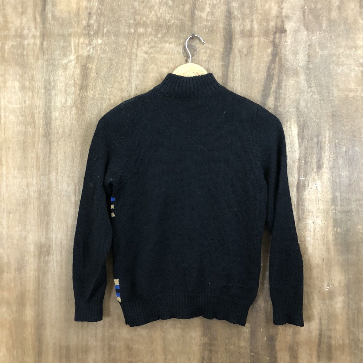 Japanese Brand Pure Jump Black Knitwear Sweater #166 Size US XS / EU 42 / 0 - 7 Thumbnail