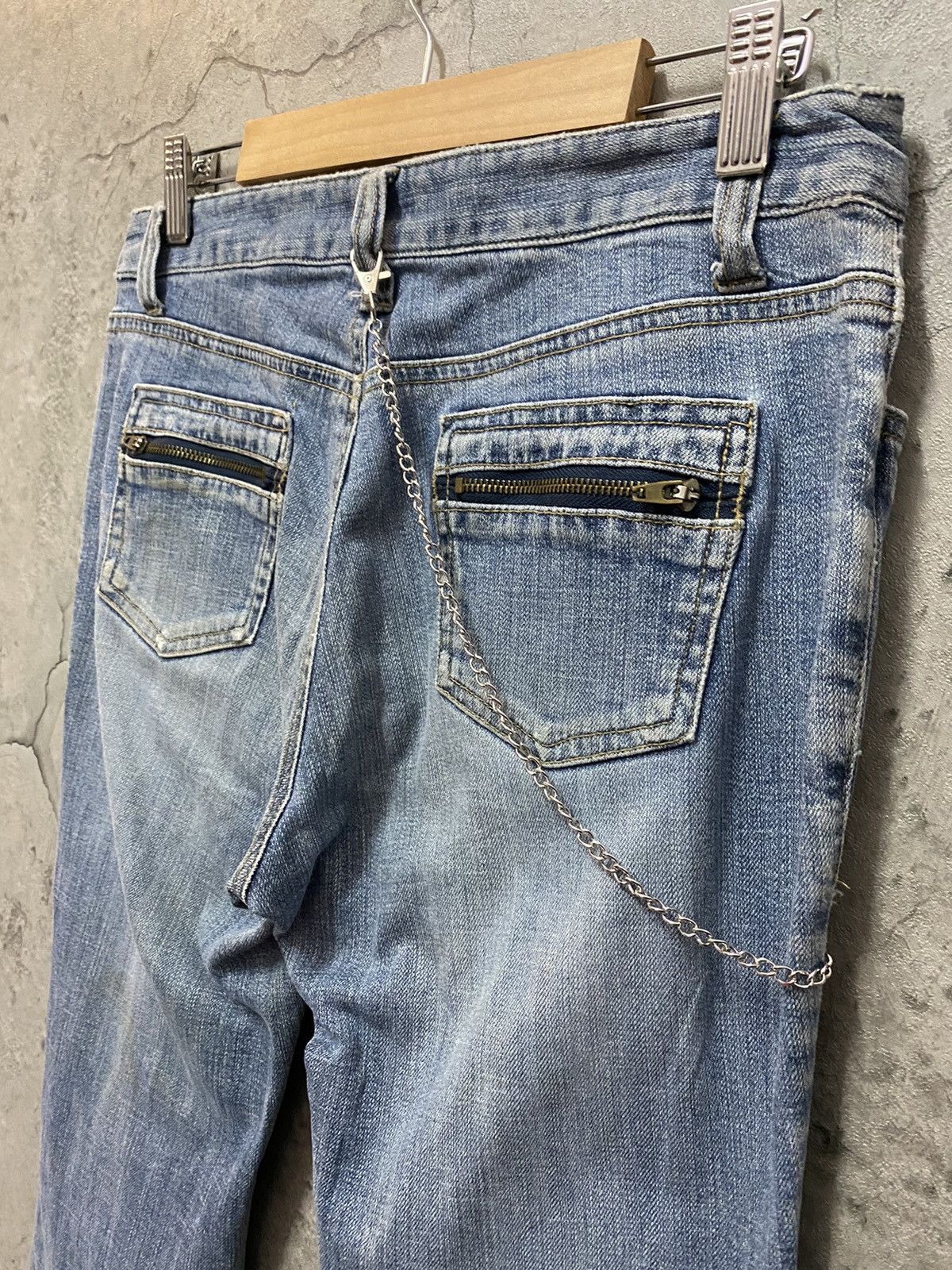 Japanese Brand Vintage Oririn Jeans Bush Pocket Button Up Ankle Flared Size US 28 / EU 44 - 15 Thumbnail