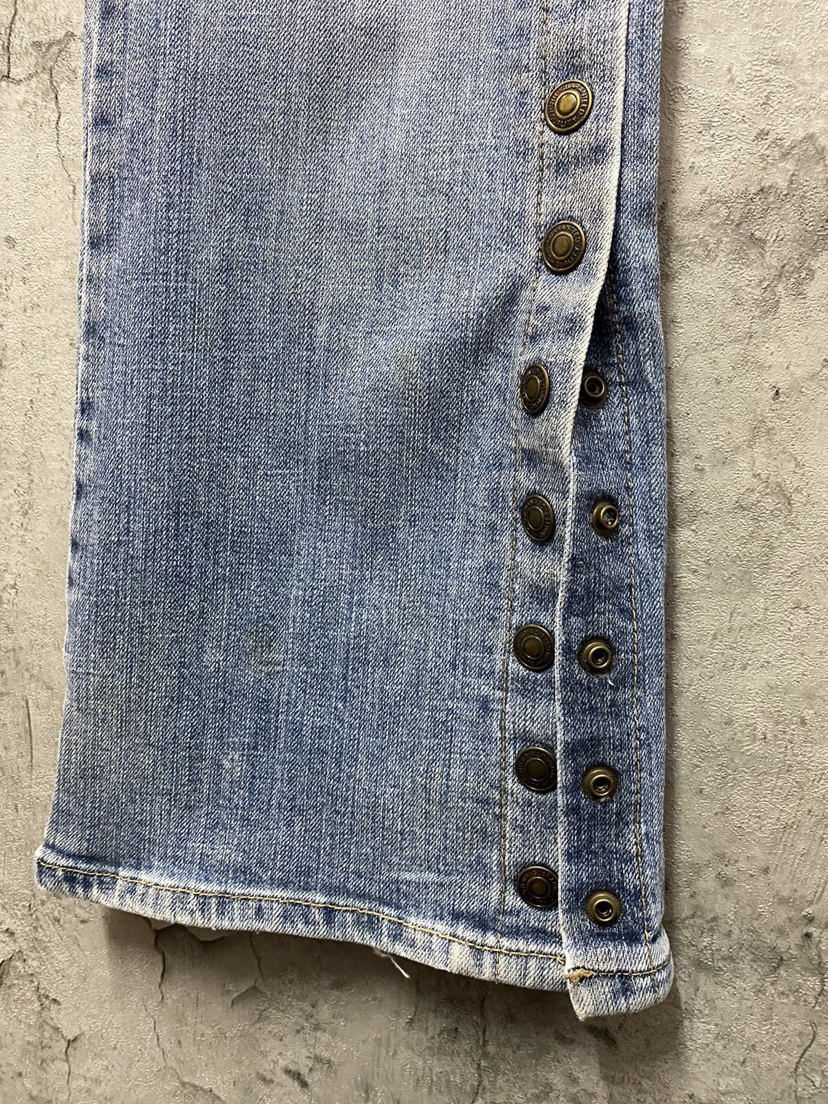 Japanese Brand Vintage Oririn Jeans Bush Pocket Button Up Ankle Flared Size US 28 / EU 44 - 11 Thumbnail