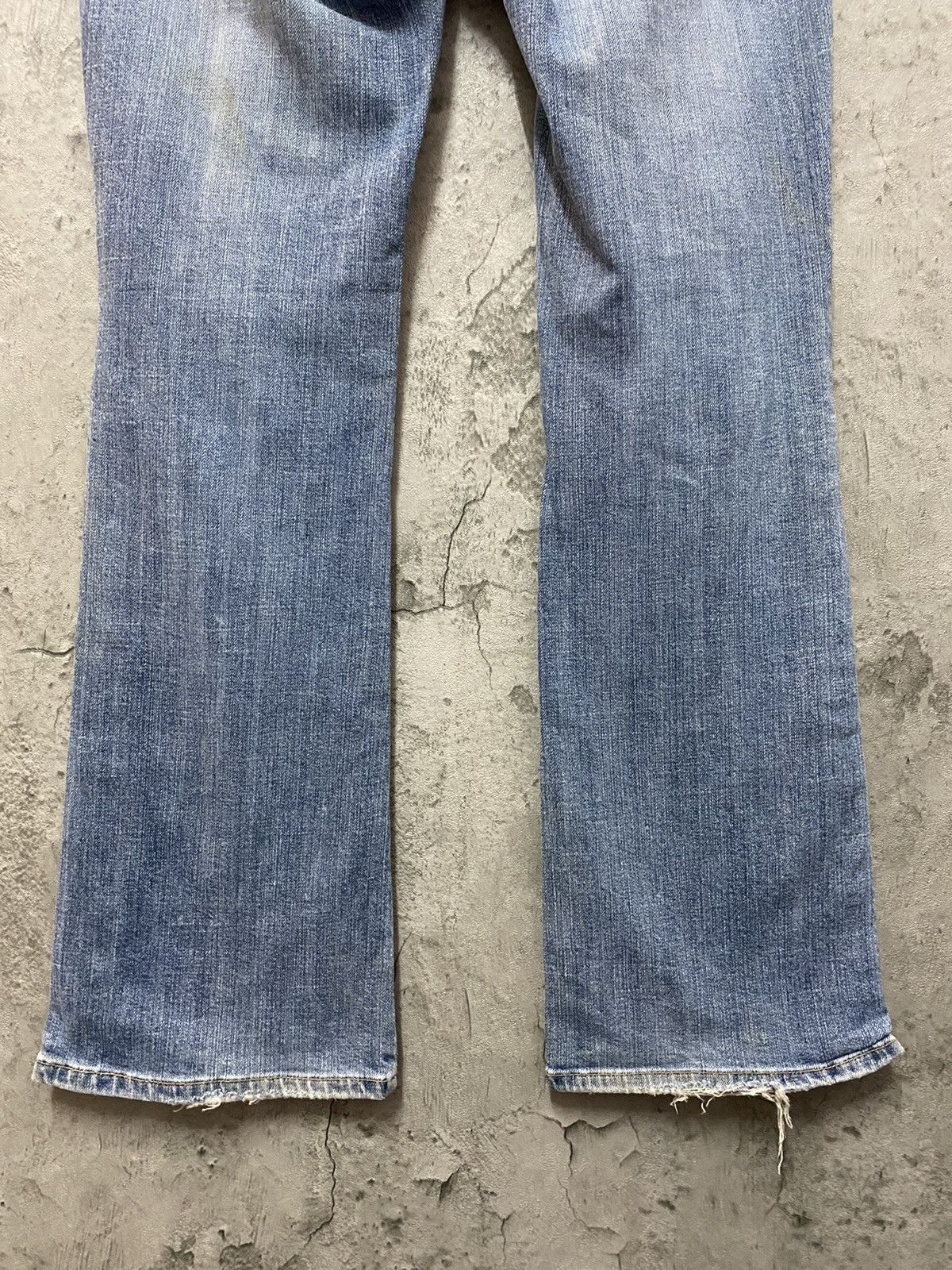 Japanese Brand Vintage Oririn Jeans Bush Pocket Button Up Ankle Flared Size US 28 / EU 44 - 14 Thumbnail