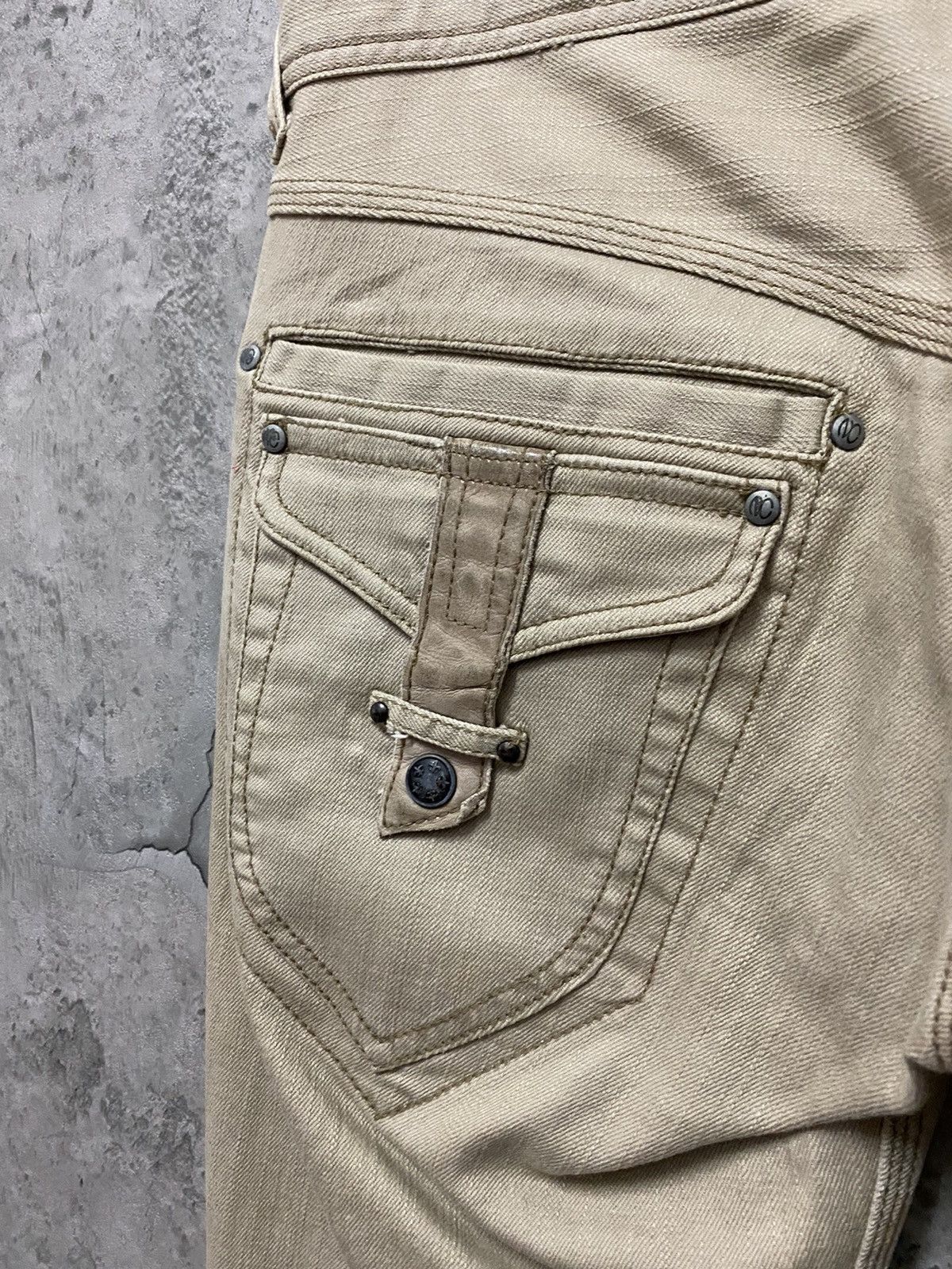 Le Grande Bleu (L.G.B.) Nicole Club Japan Leather Pocket Cargo Flared Pants Size US 32 / EU 48 - 13 Thumbnail