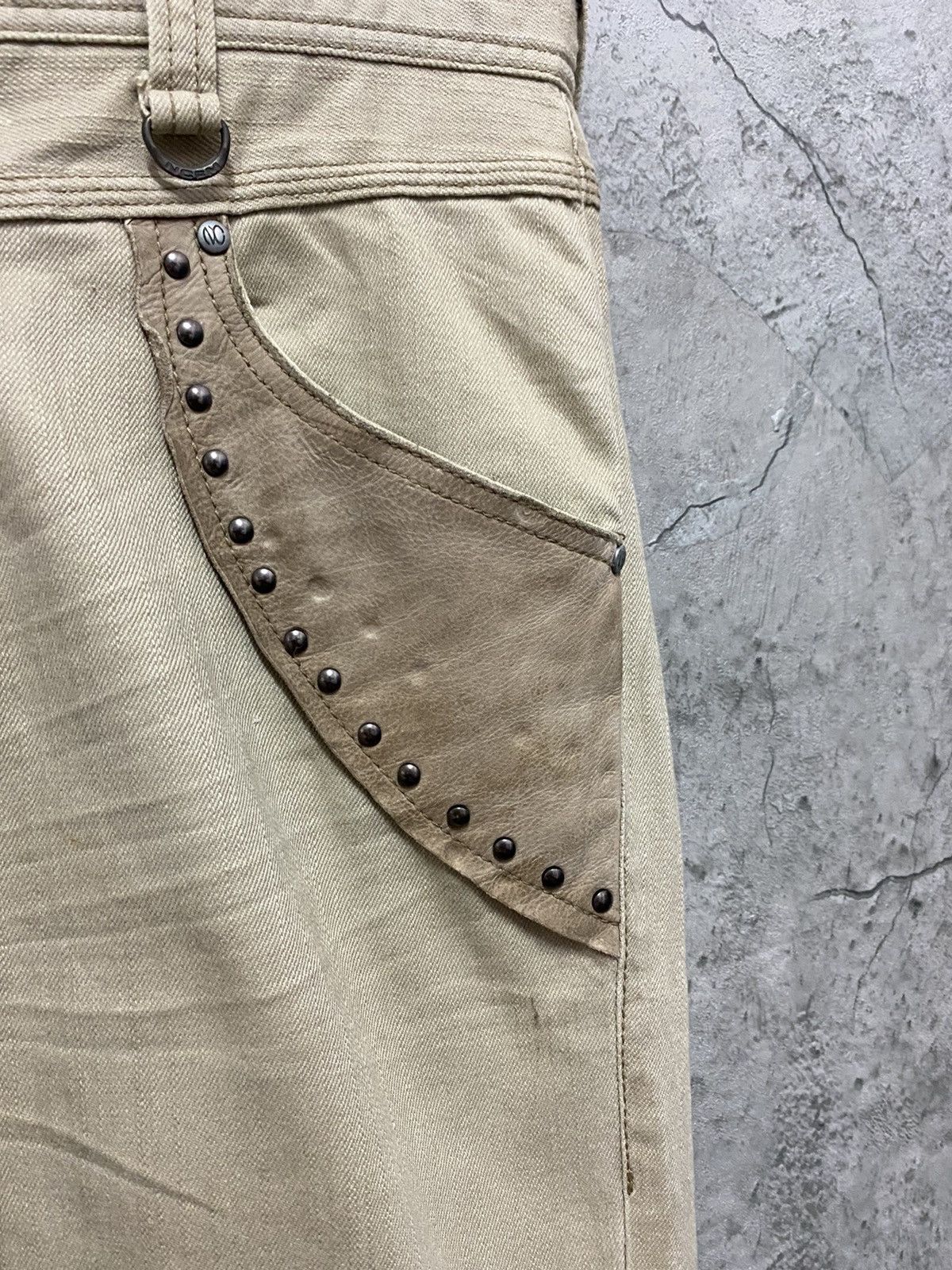 Le Grande Bleu (L.G.B.) Nicole Club Japan Leather Pocket Cargo Flared Pants Size US 32 / EU 48 - 8 Thumbnail