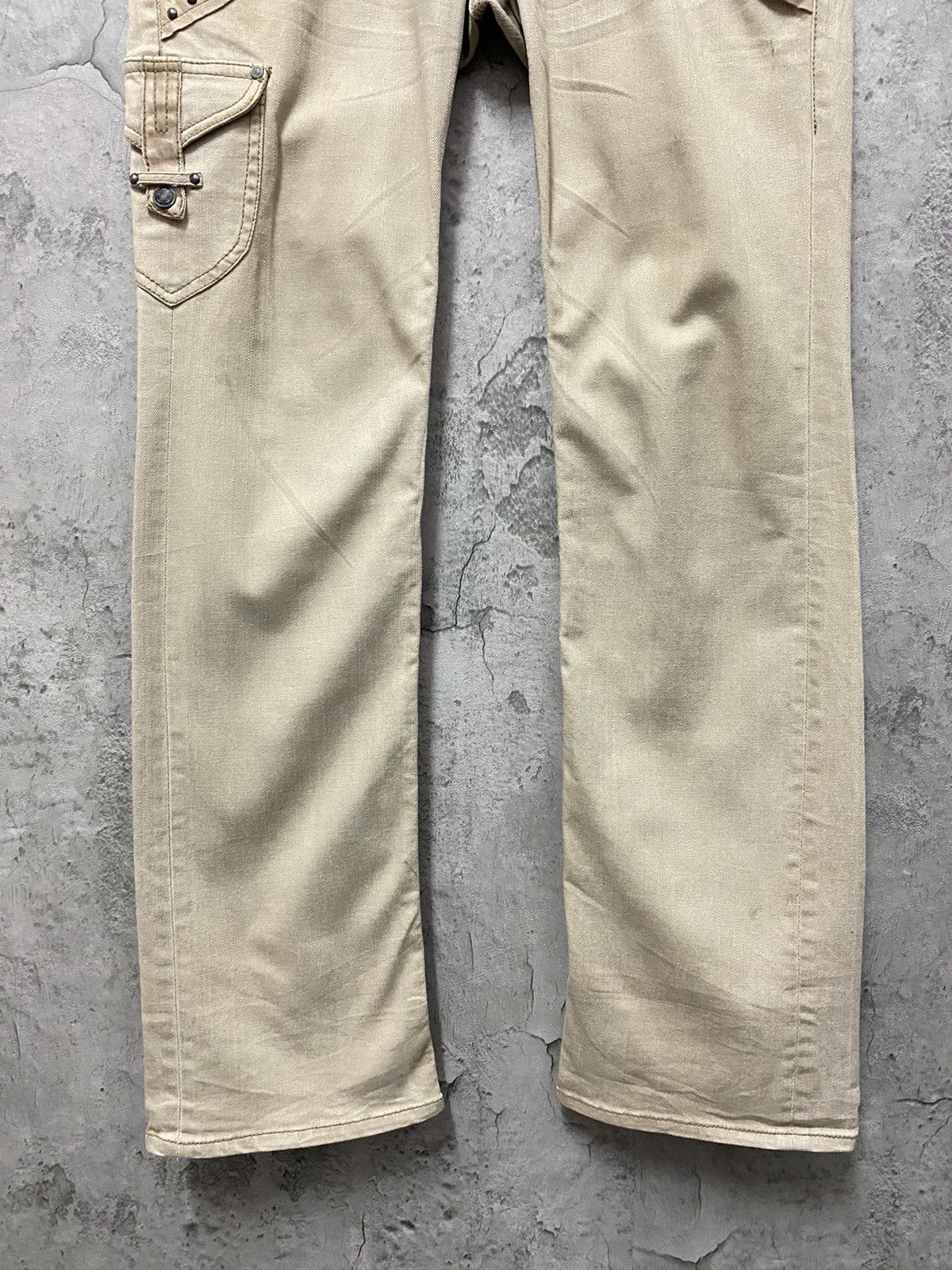 Le Grande Bleu (L.G.B.) Nicole Club Japan Leather Pocket Cargo Flared Pants Size US 32 / EU 48 - 5 Thumbnail