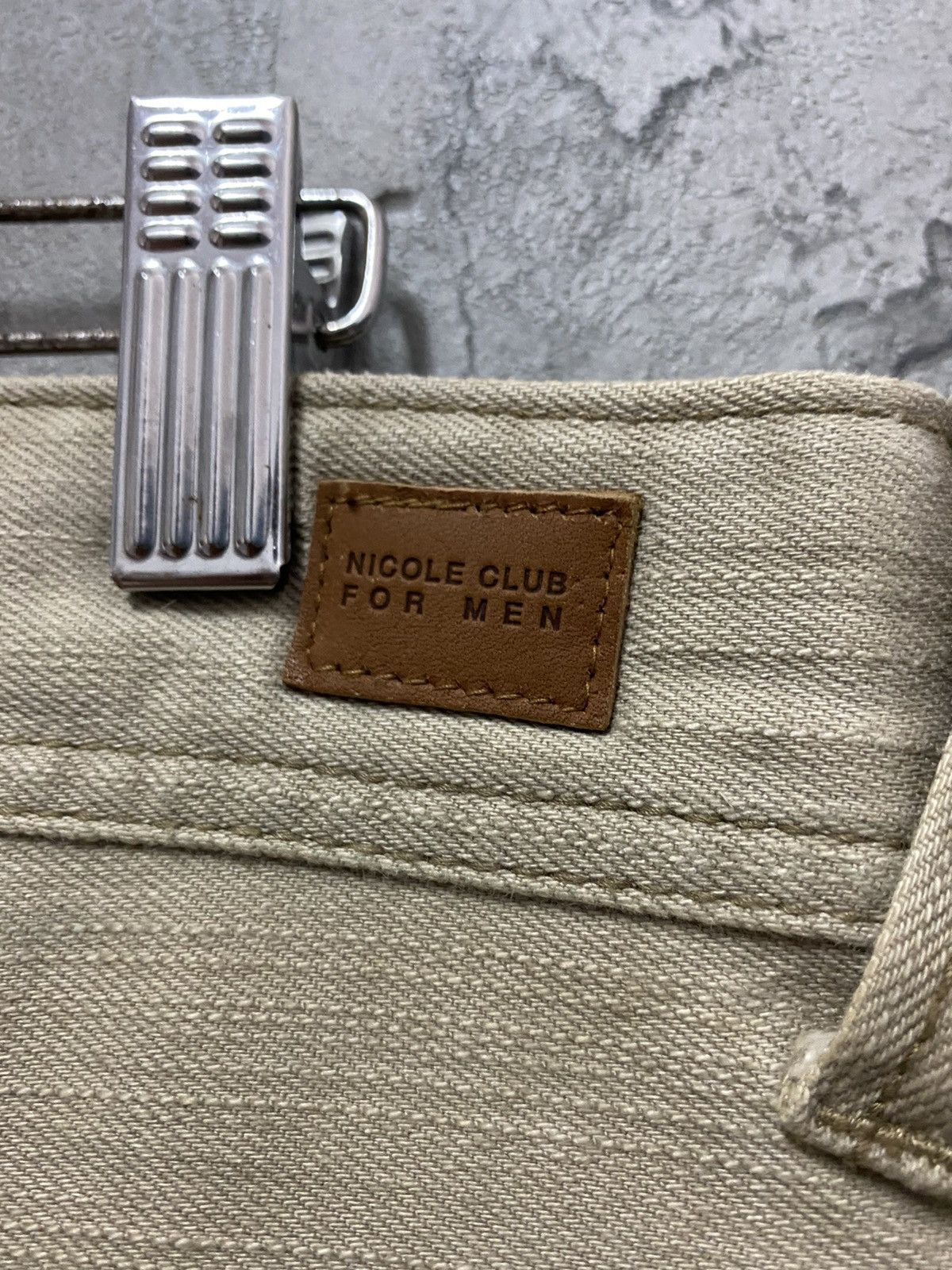 Le Grande Bleu (L.G.B.) Nicole Club Japan Leather Pocket Cargo Flared Pants Size US 32 / EU 48 - 15 Thumbnail
