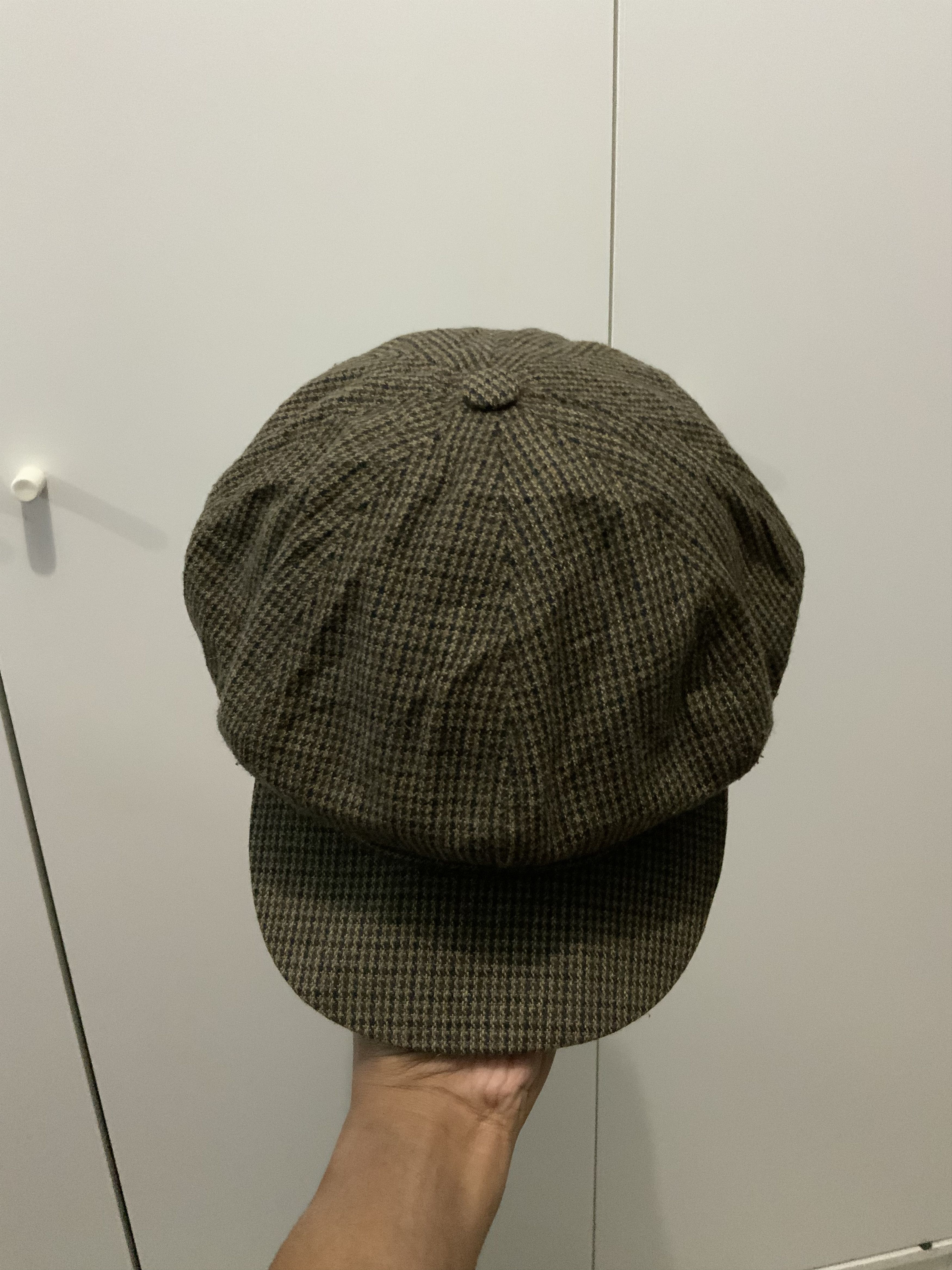 Japanese Brand Monogram Newsboy Street Fashion Cap Size ONE SIZE - 6 Thumbnail