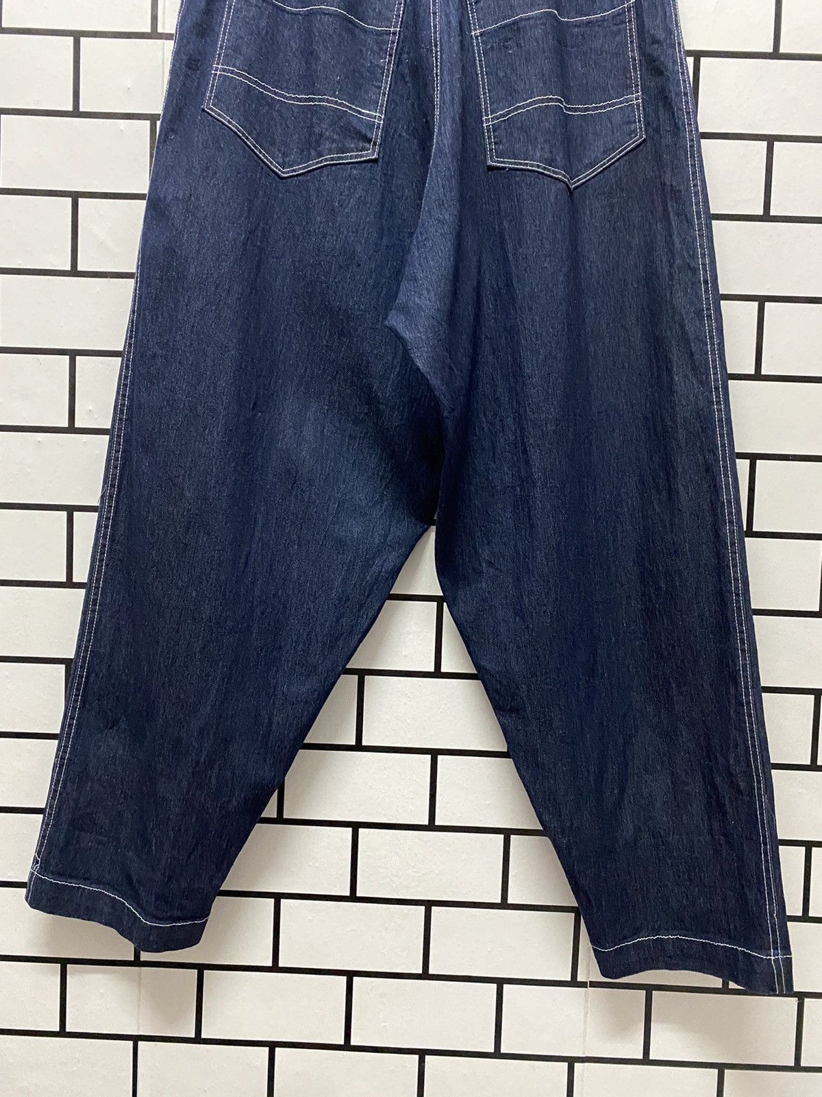 Japanese Brand Kmk Japan Patchwork Super Baggy Harem Denim pants Size US 30 / EU 46 - 11 Thumbnail