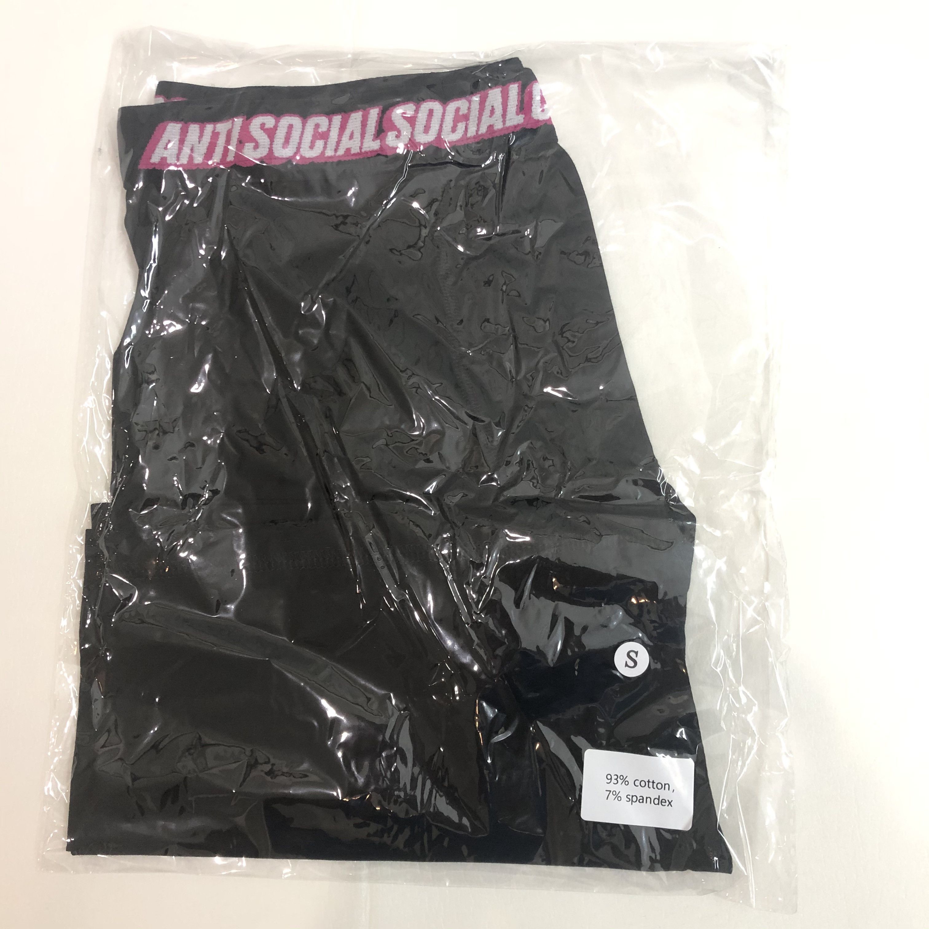 Anti Social Social Club DS ASSC Layers of You Black Boxer Underwear Shorts S Small Size 28 - 2 Thumbnail