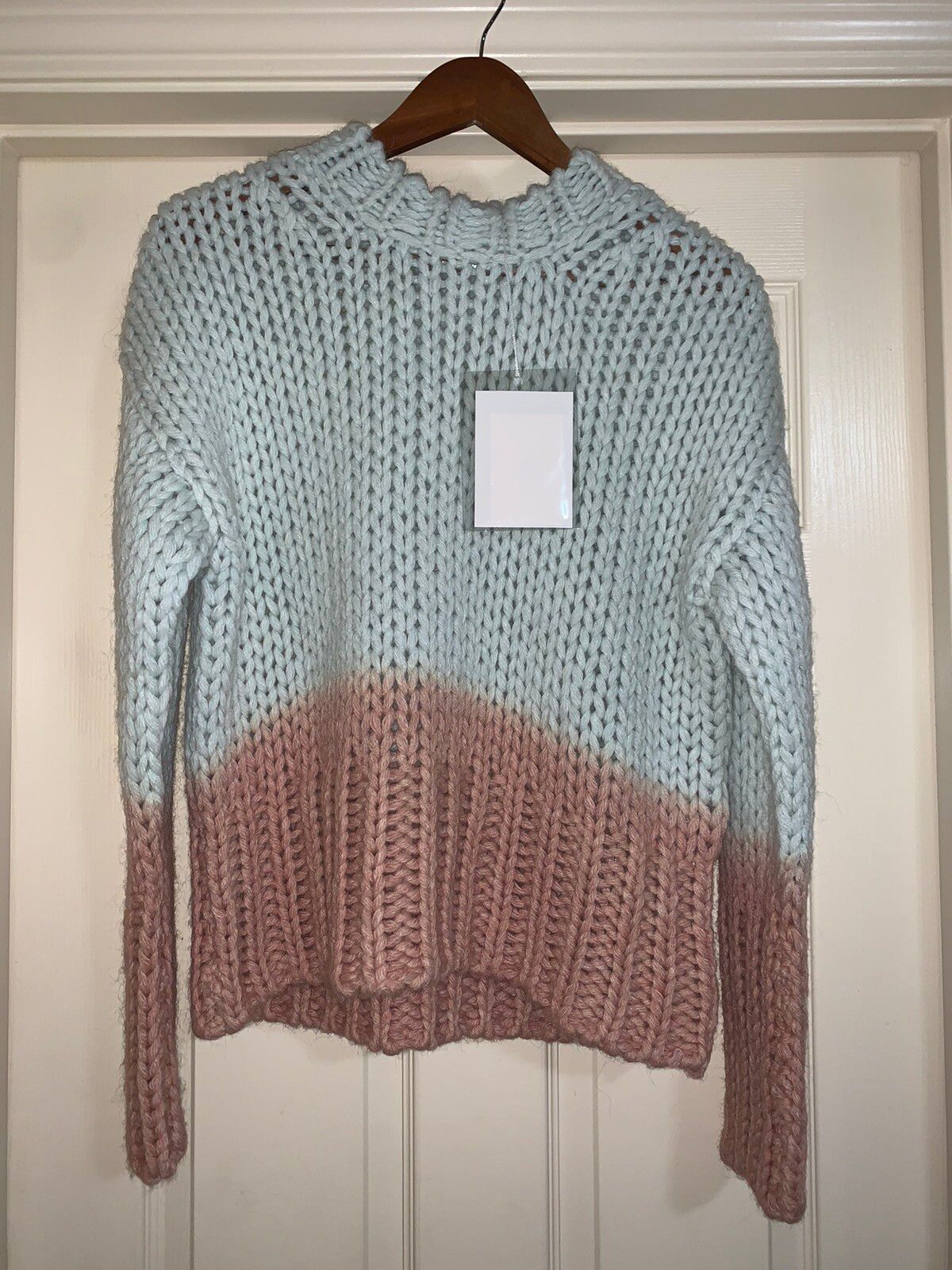 Pre-owned Acne Studios Grail  Fade Pattern Mohair Sweater In Multicolor