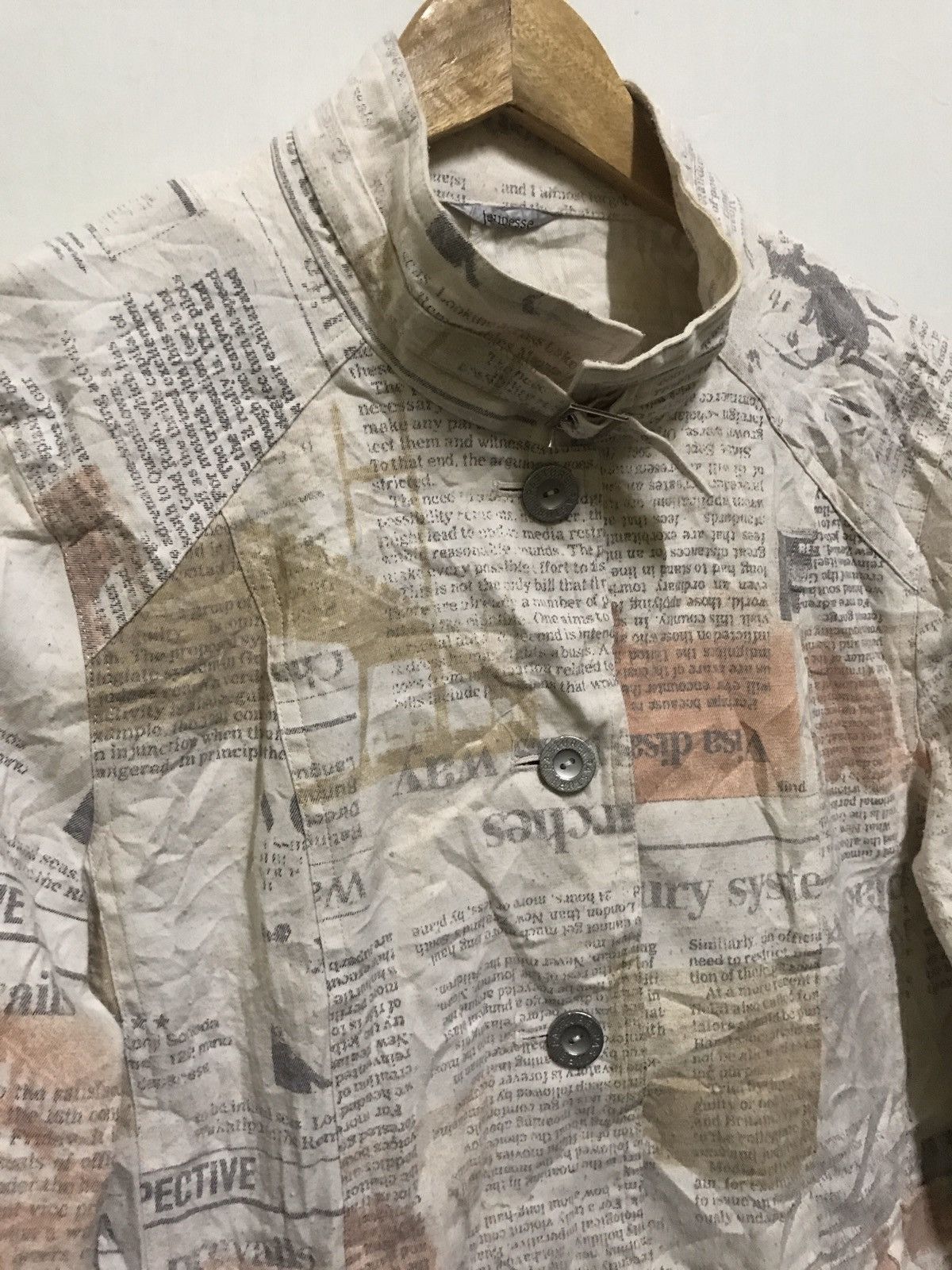 Japanese Brand Jeunesse Full Print Paper Print Jacket Japan Size US M / EU 48-50 / 2 - 2 Thumbnail