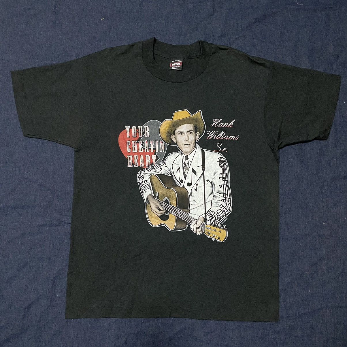 Band Tees × Rock T Shirt × Vintage VINTAGE 90S HANK WILLIAMS T  
